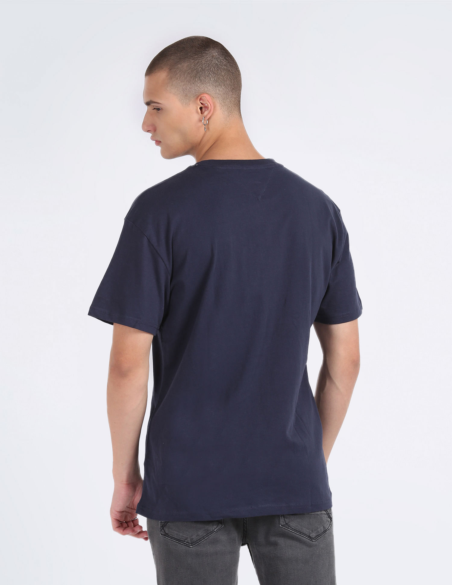 Tommy Hilfiger Transitional Cotton Linear Crew Neck T-Shirt