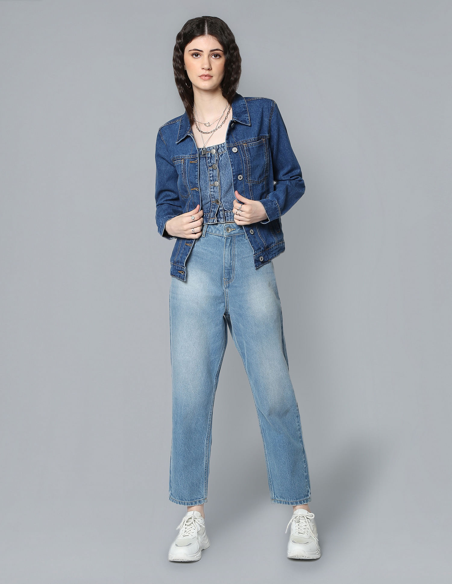 Jumpsuit with Buttons - Blue | Outfit accessories, Zara women, Belted dress