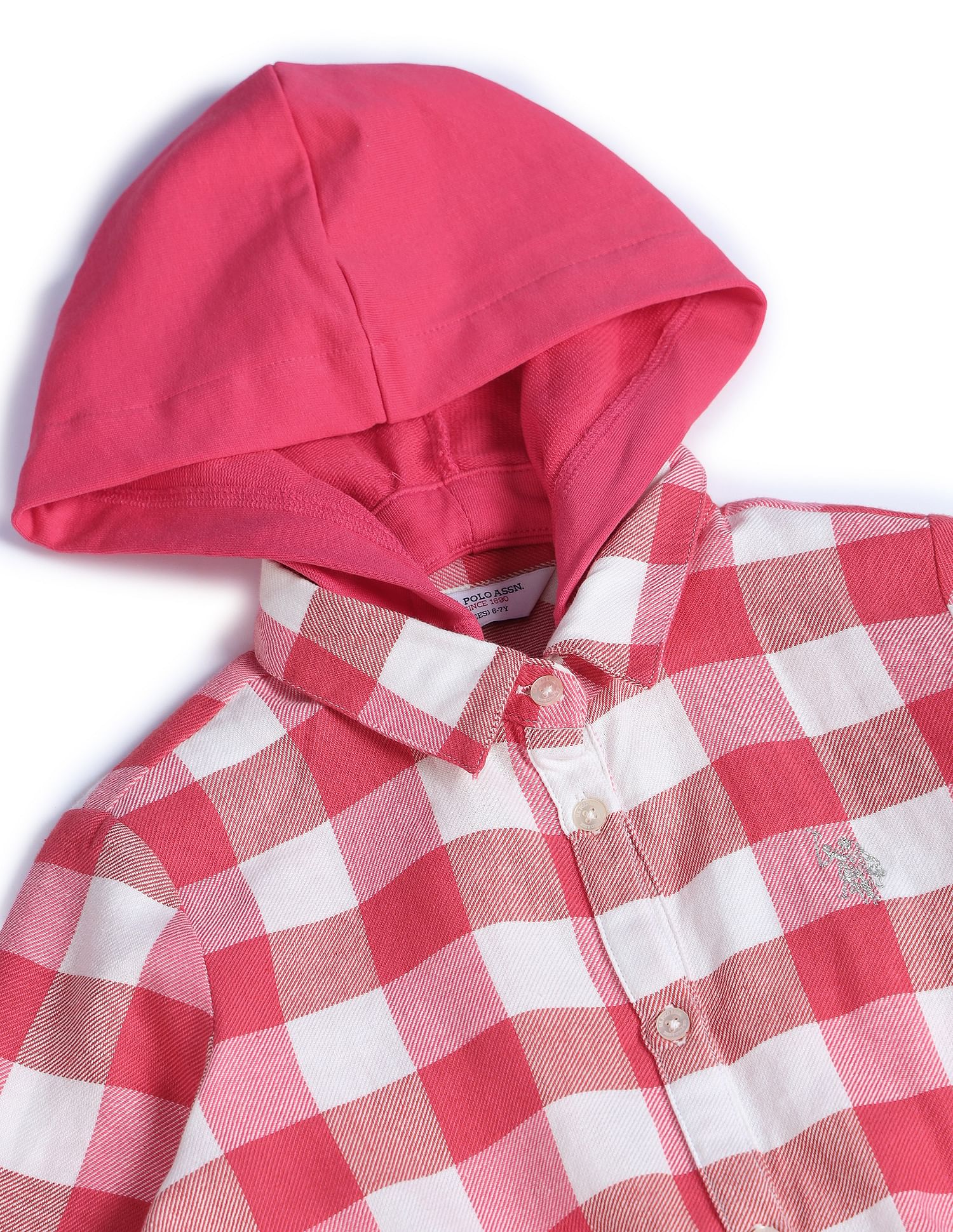 Girls checkered hoodie on sale