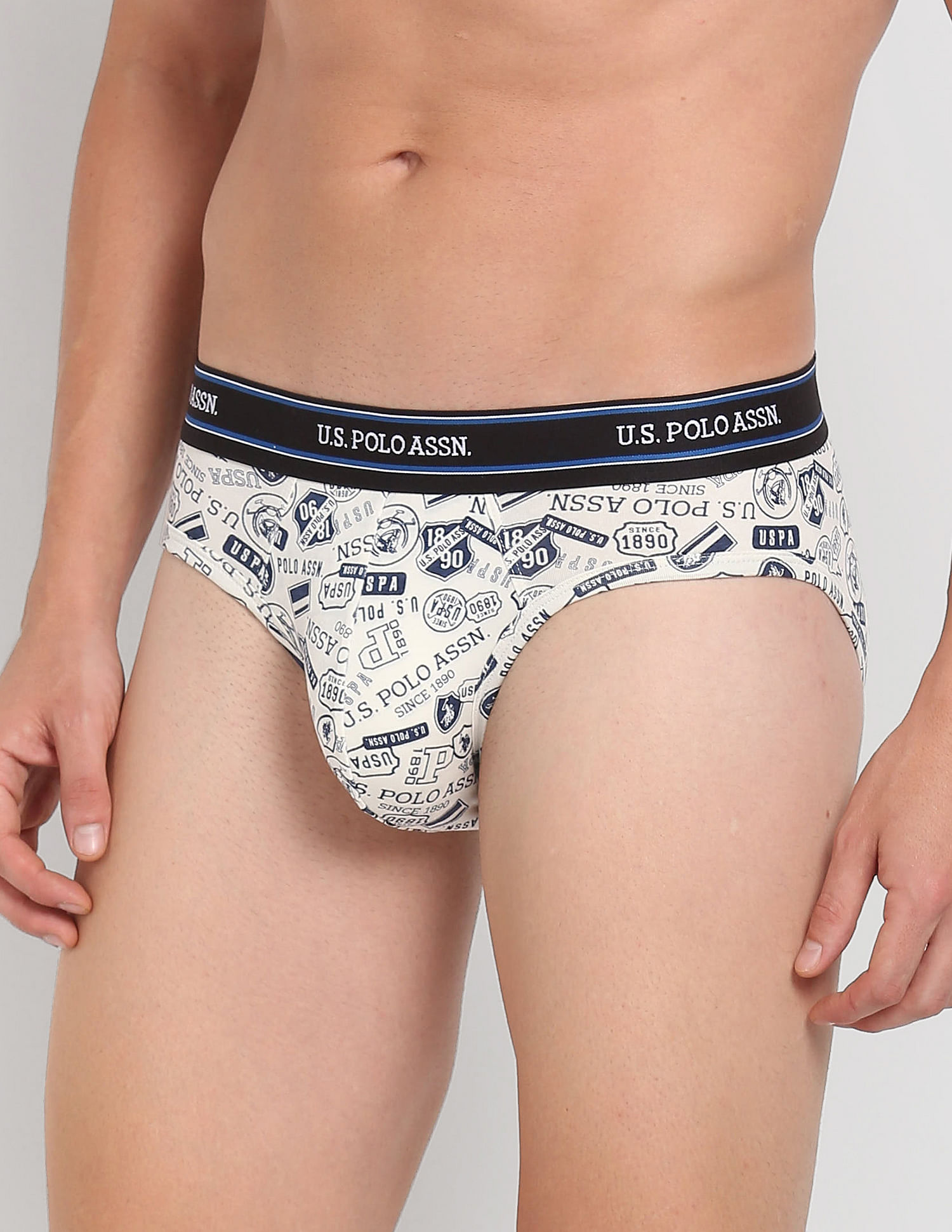 Buy USPA Innerwear Printed Cotton Stretch Jersey I615 Briefs - Pack Of 1 -  NNNOW.com