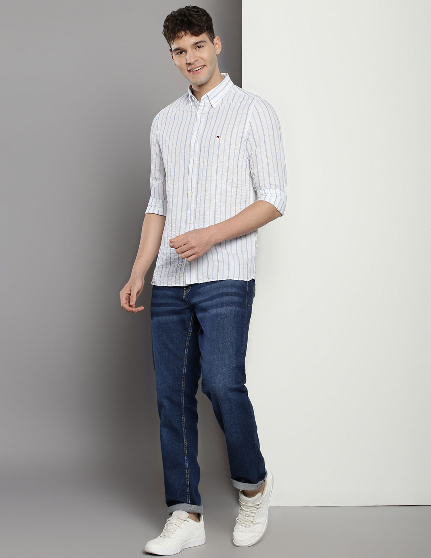 Tommy Hilfiger Sustainable Vertical Stripe Shirt