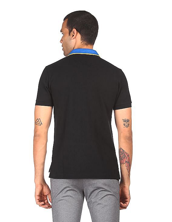U.S. Polo Assn. Contrast Collar Solid Polo Shirt