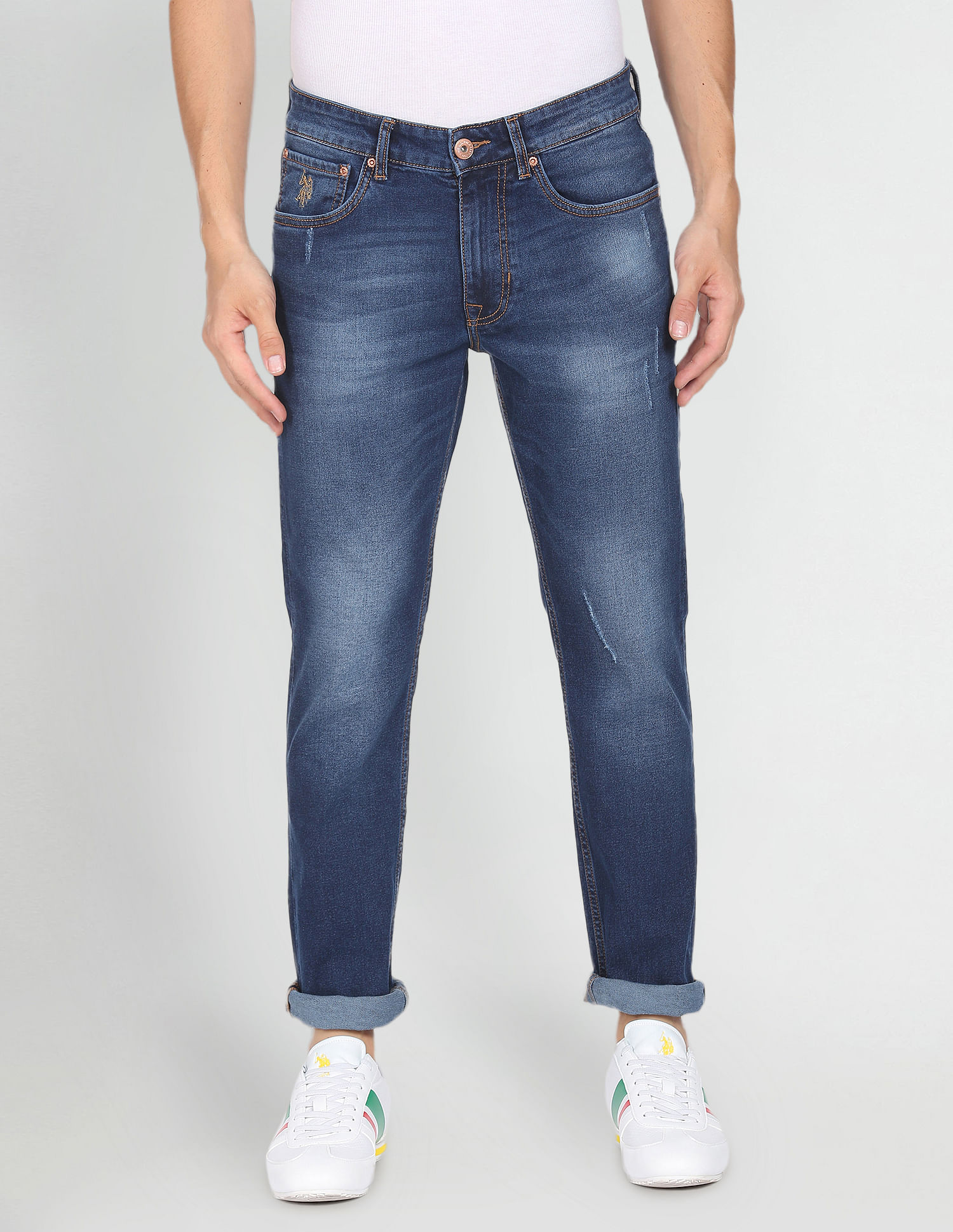 U.S. Polo Assn. Denim Co. Brandon Slim Tapered Fit Blue Jeans