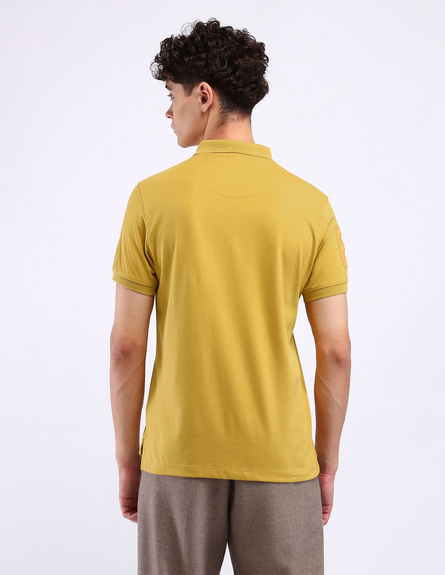 Flying Machine Badge Logo Regular Polo Shirt