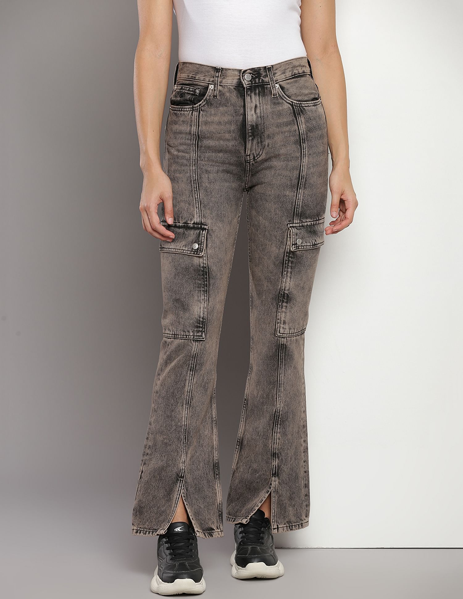 Acid wash best sale bootcut jeans