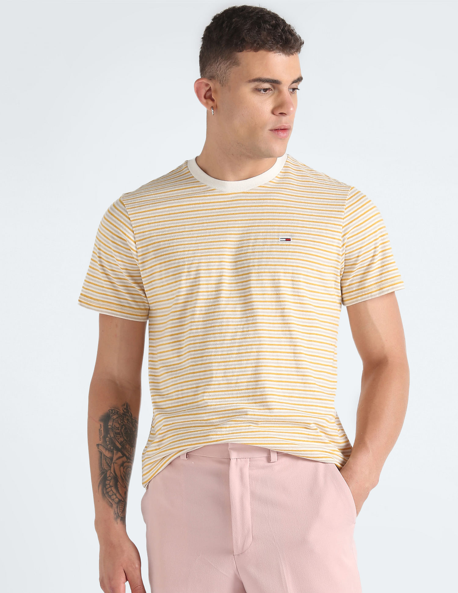 Tommy Hilfiger Textured Stripe Sustainable T-Shirt