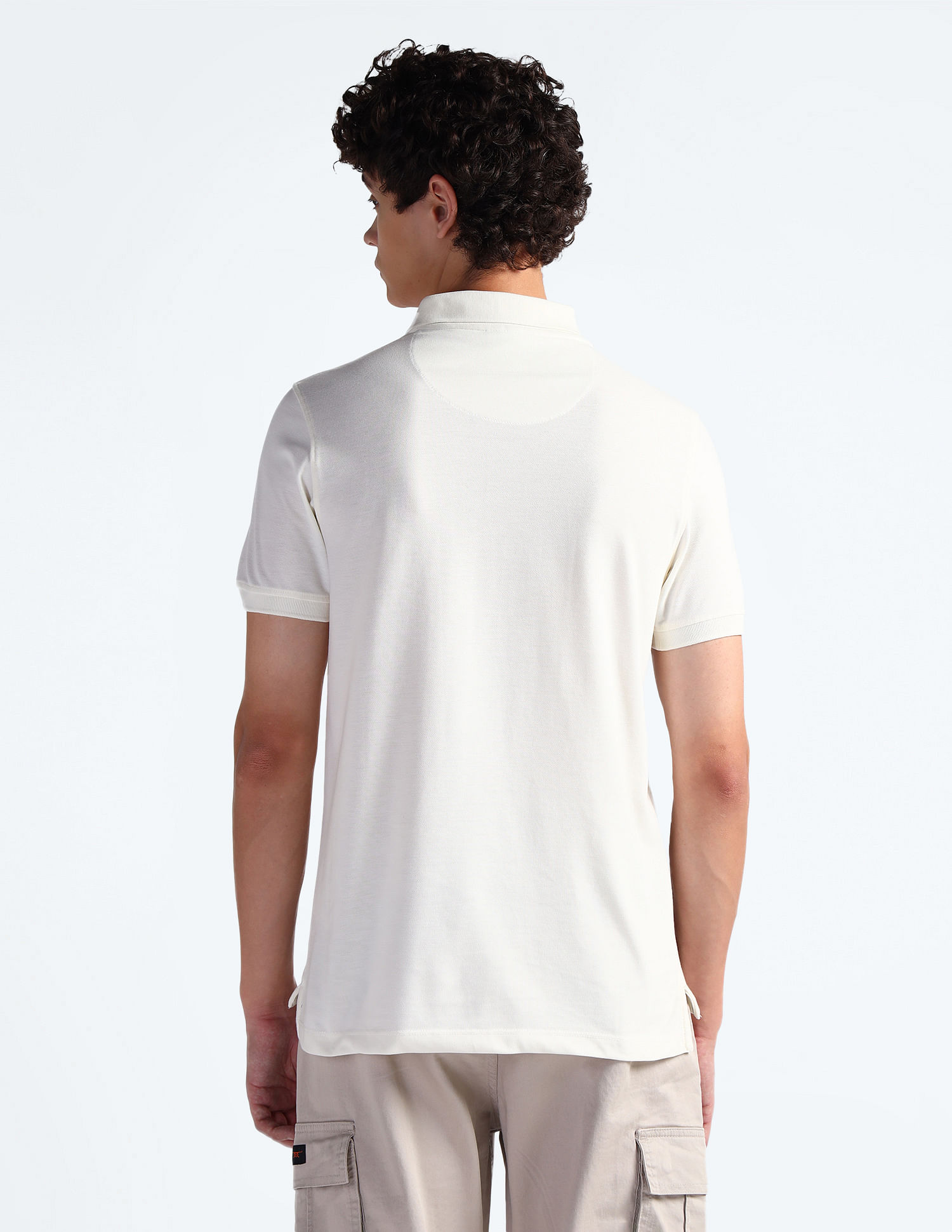 Flying Machine Pique Solid Polo Shirt