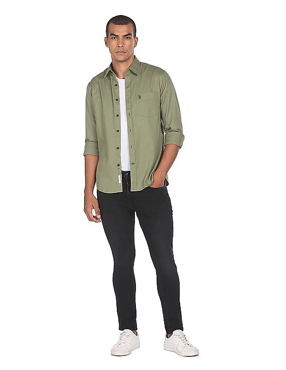 U.S. Polo Assn. Denim Co. Henry Tapered Cropped Fit Black Jeans