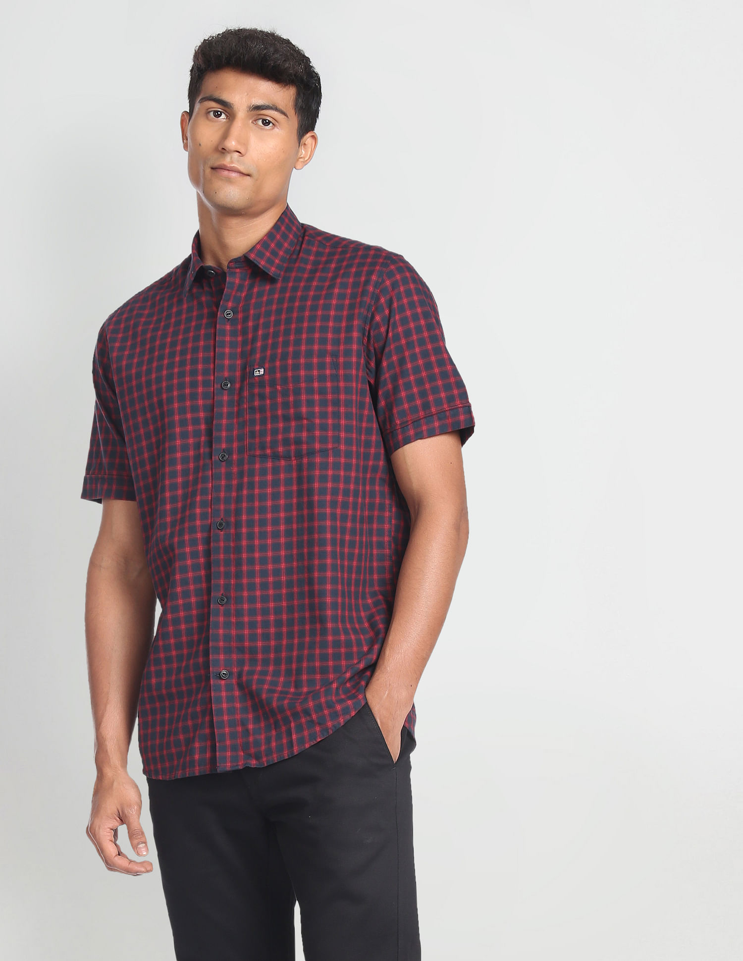 Arrow Sports Tartan Check Cotton Casual Shirt