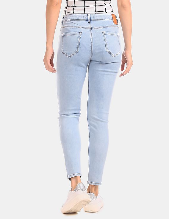 Flying Machine Women Veronica Skinny Fit Stone Wash Jeans
