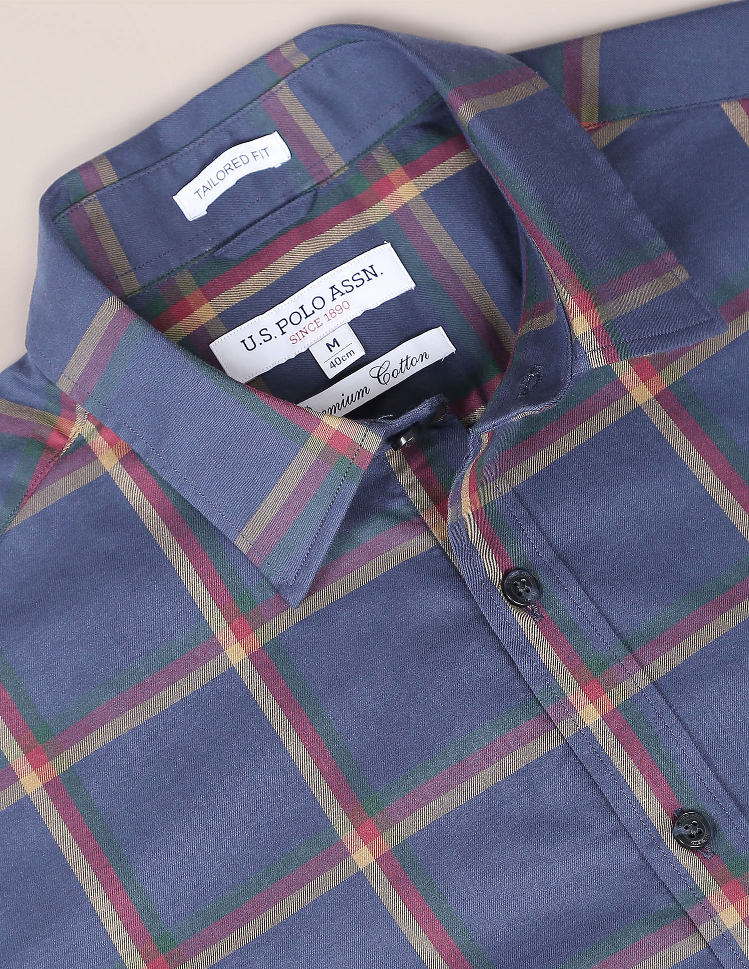 U.S. Polo Assn. Windowpane Check Twill Shirt