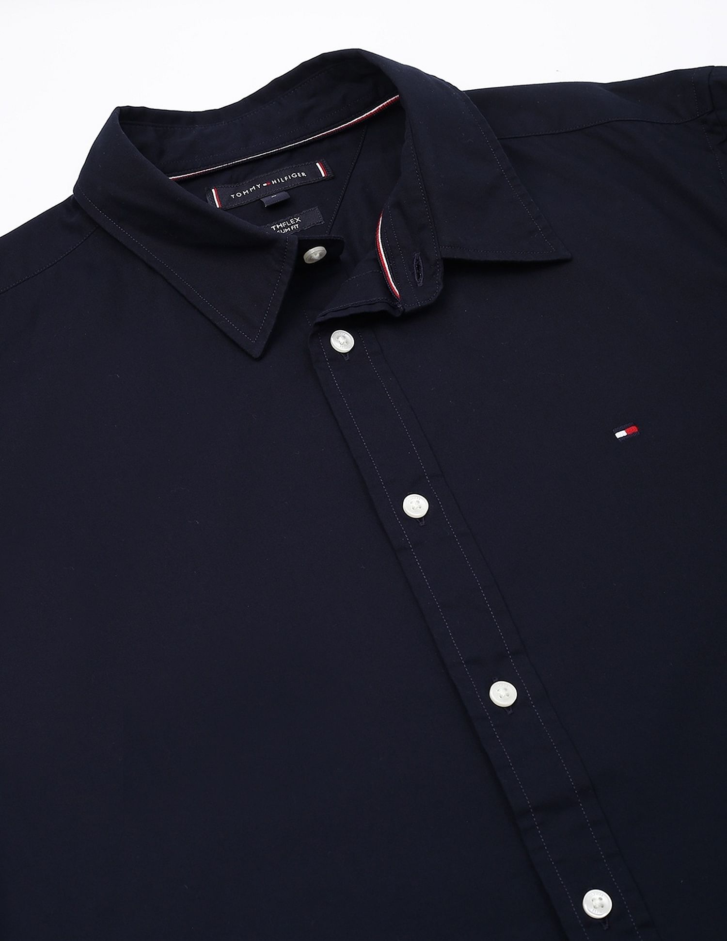 Tommy Hilfiger Solid Slim-Fit Poplin Woven Shirt