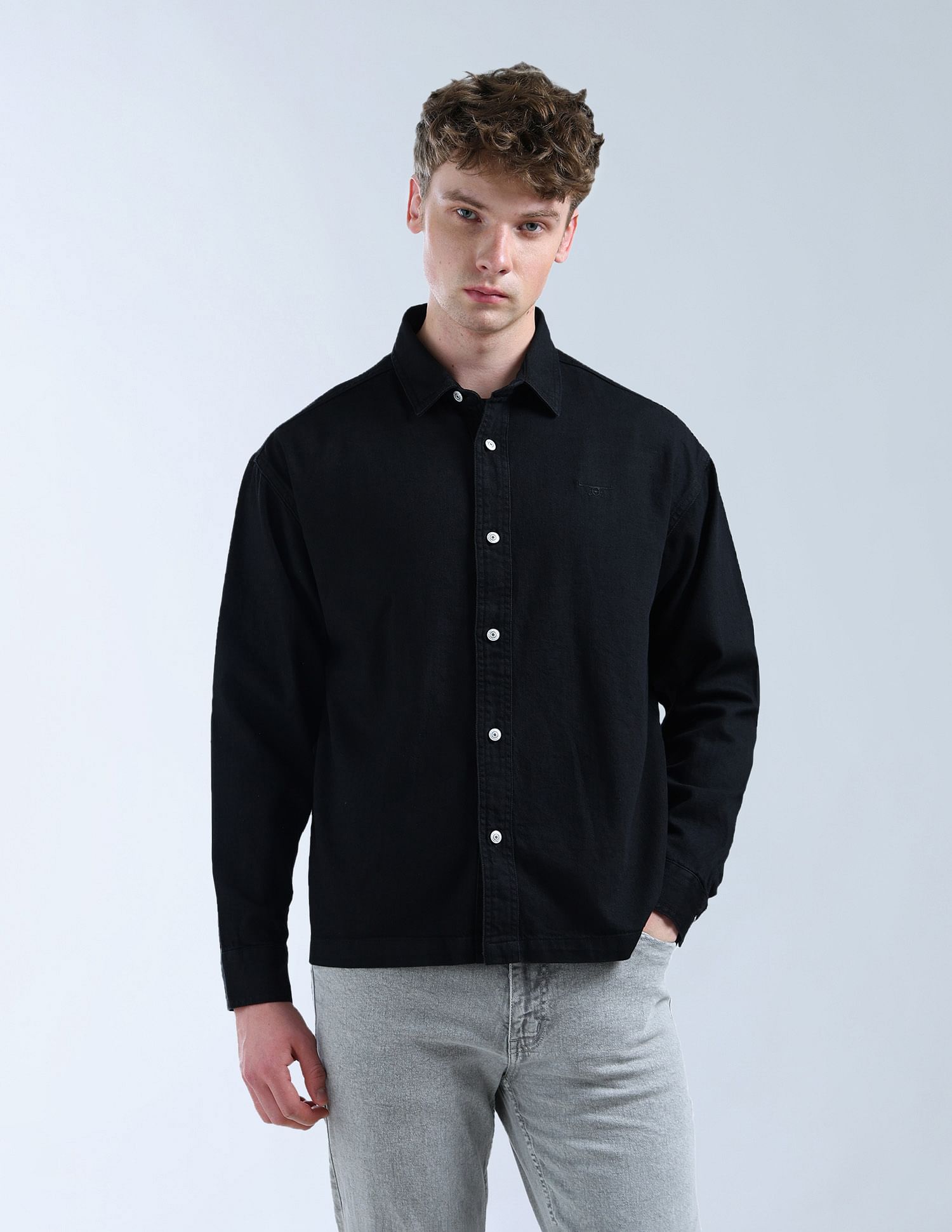 Flying Machine Pure Cotton Oversized Fit Shirt