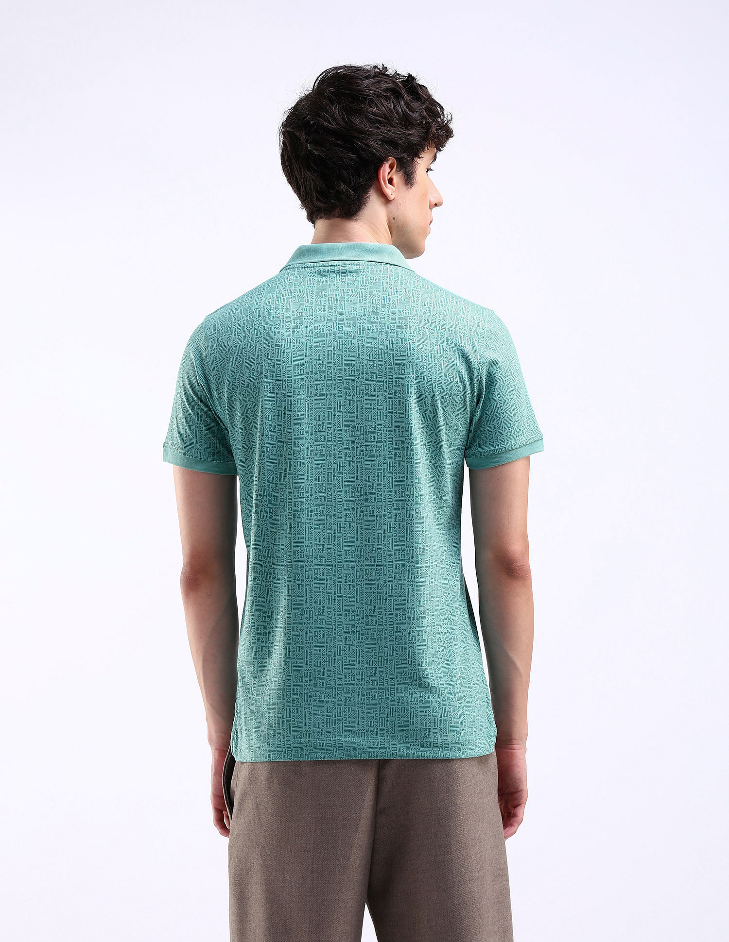 Flying Machine All-Over Regular Fit Polo Shirt