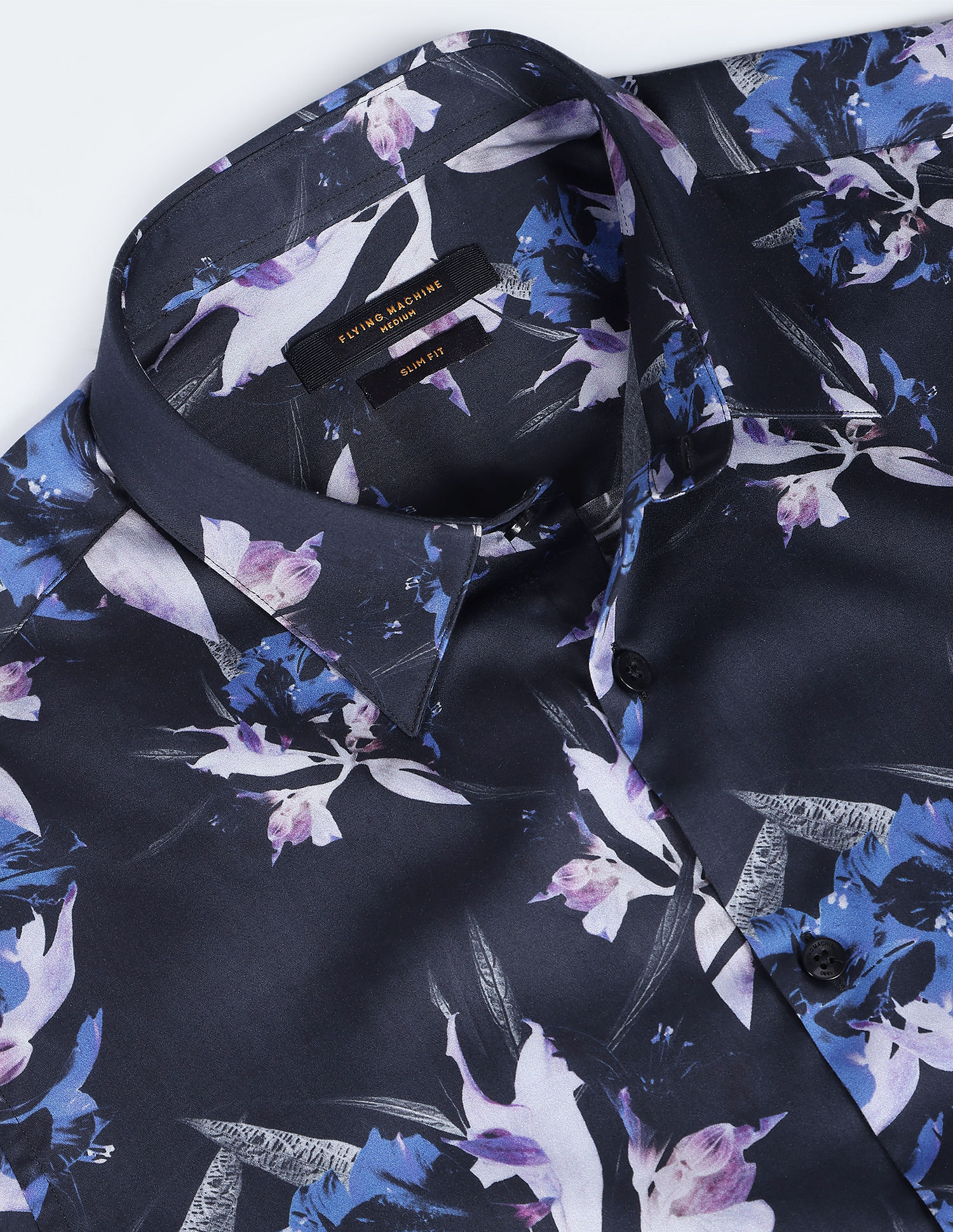 Flying Machine Floral Print Cotton Shirt