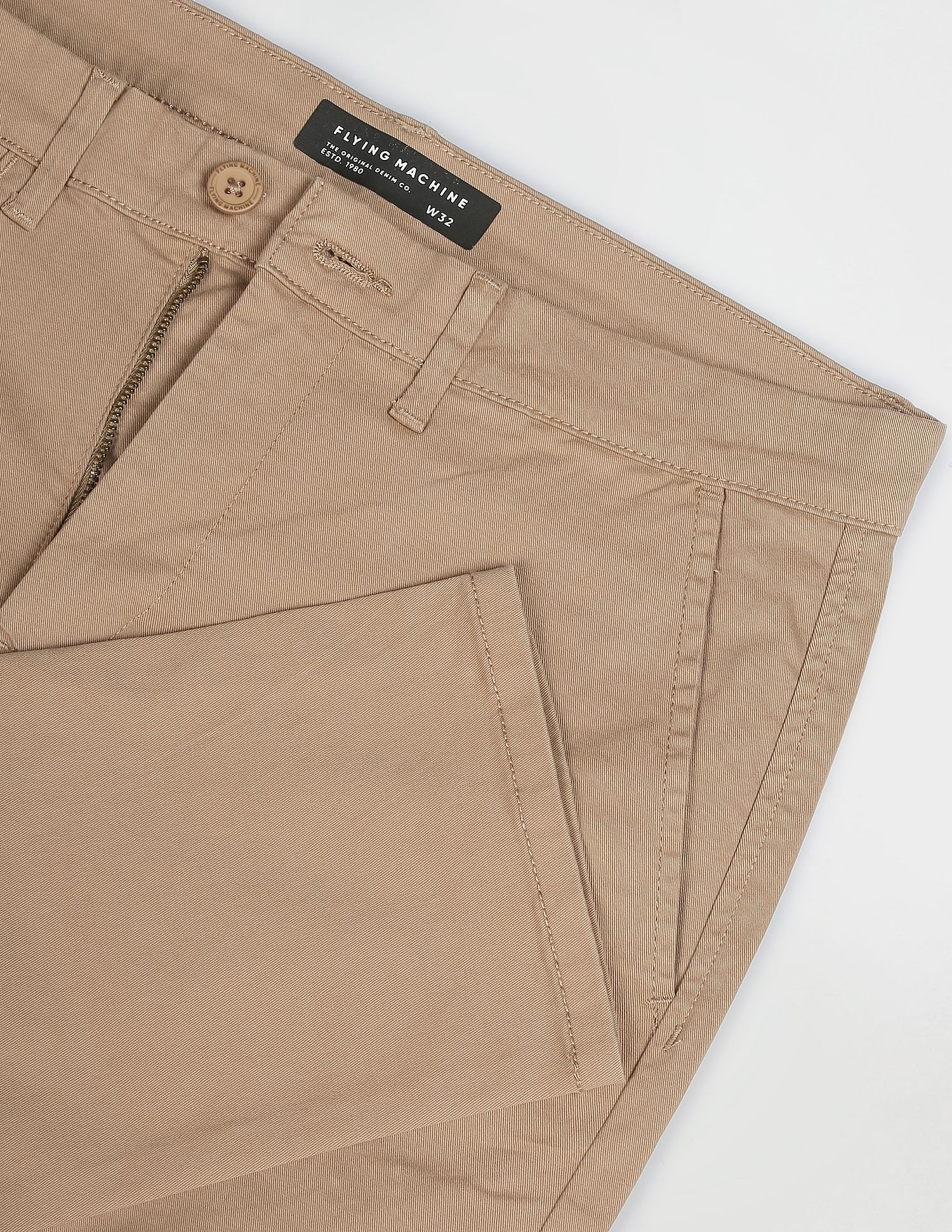 Flying Machine Twill Solid Trousers