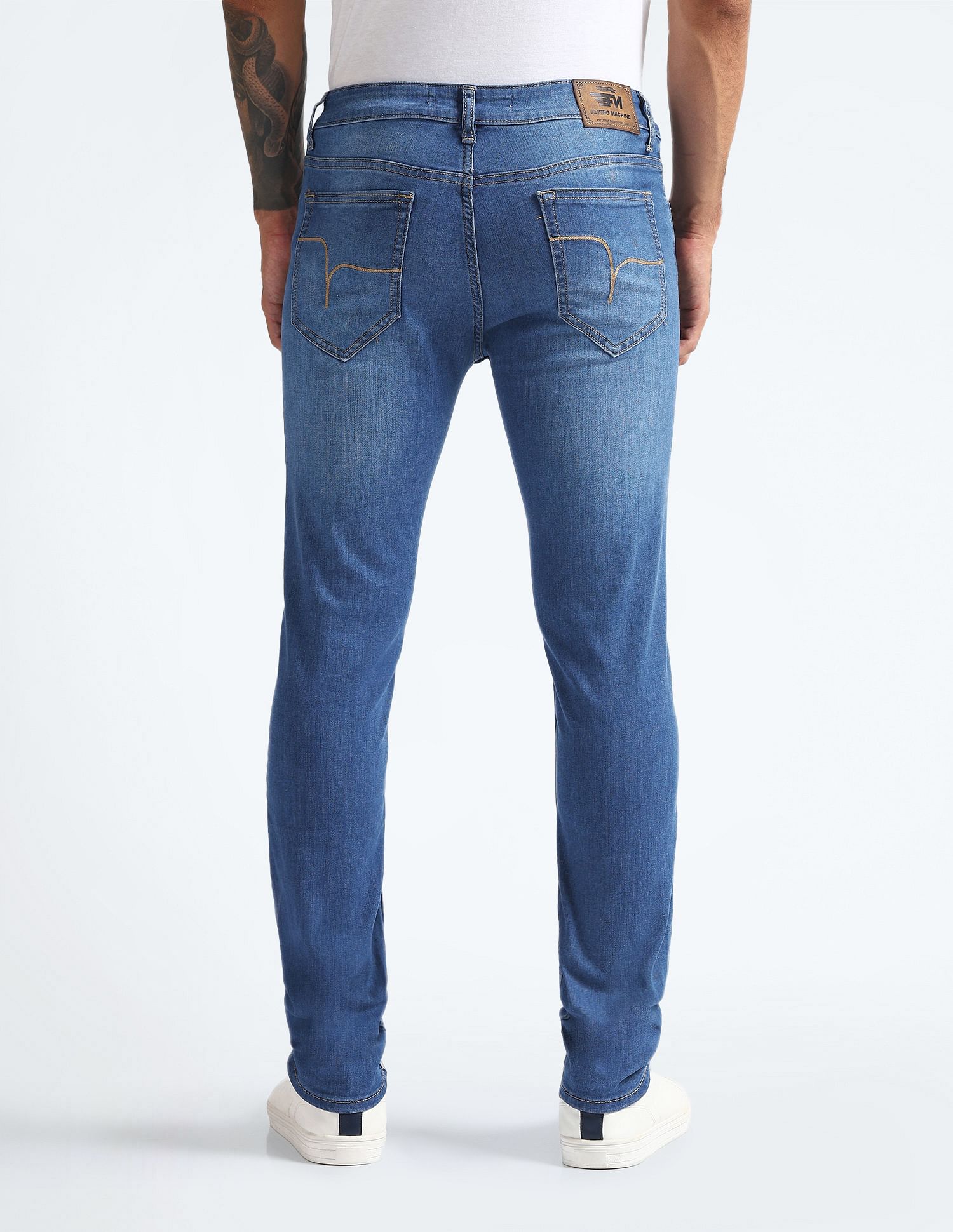 Flying Machine Mid Rise Morrison Skinny Fit Jeans