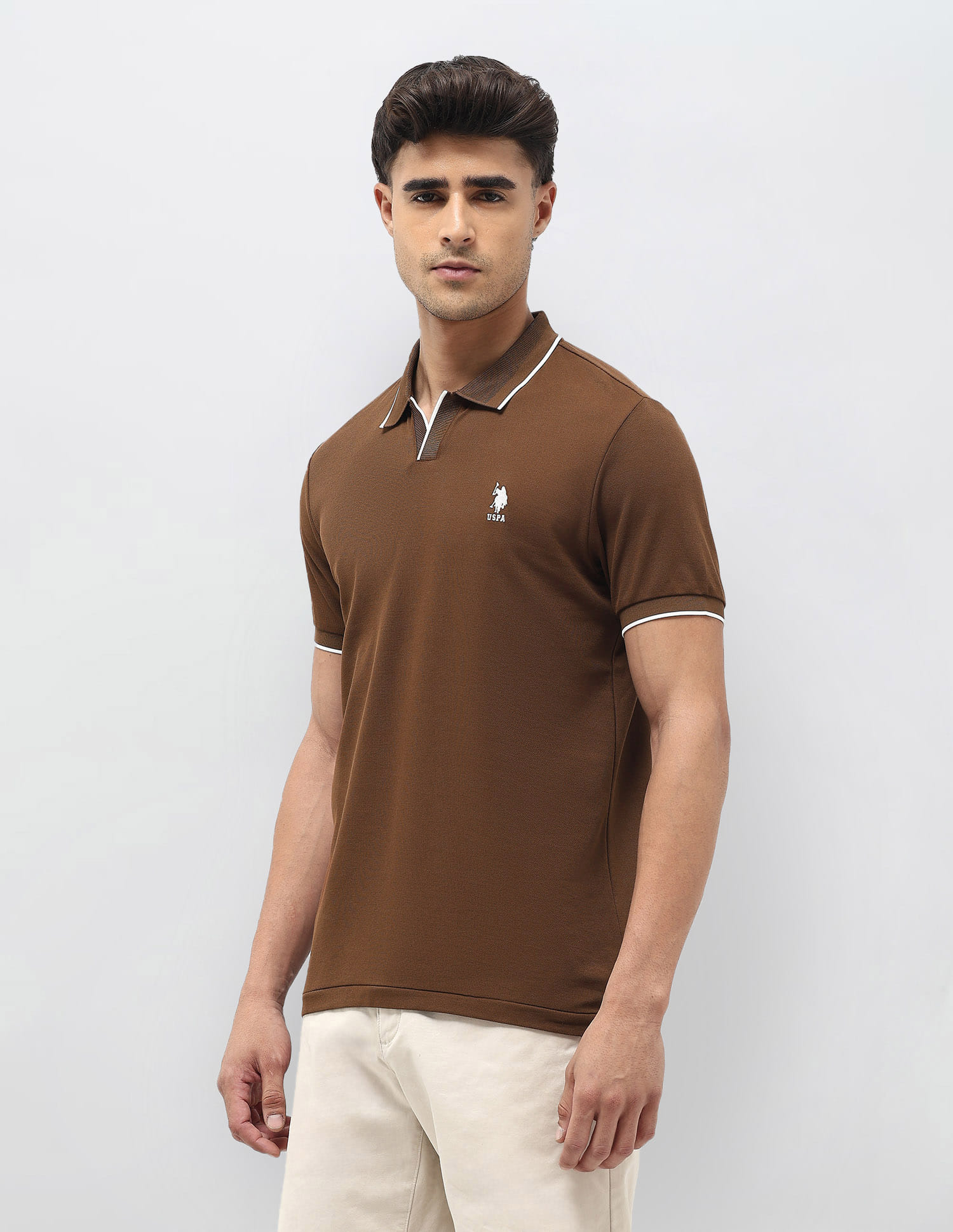 Buy U.S. Polo Assn. Solid Regular Fit Polo Shirt - NNNOW.com