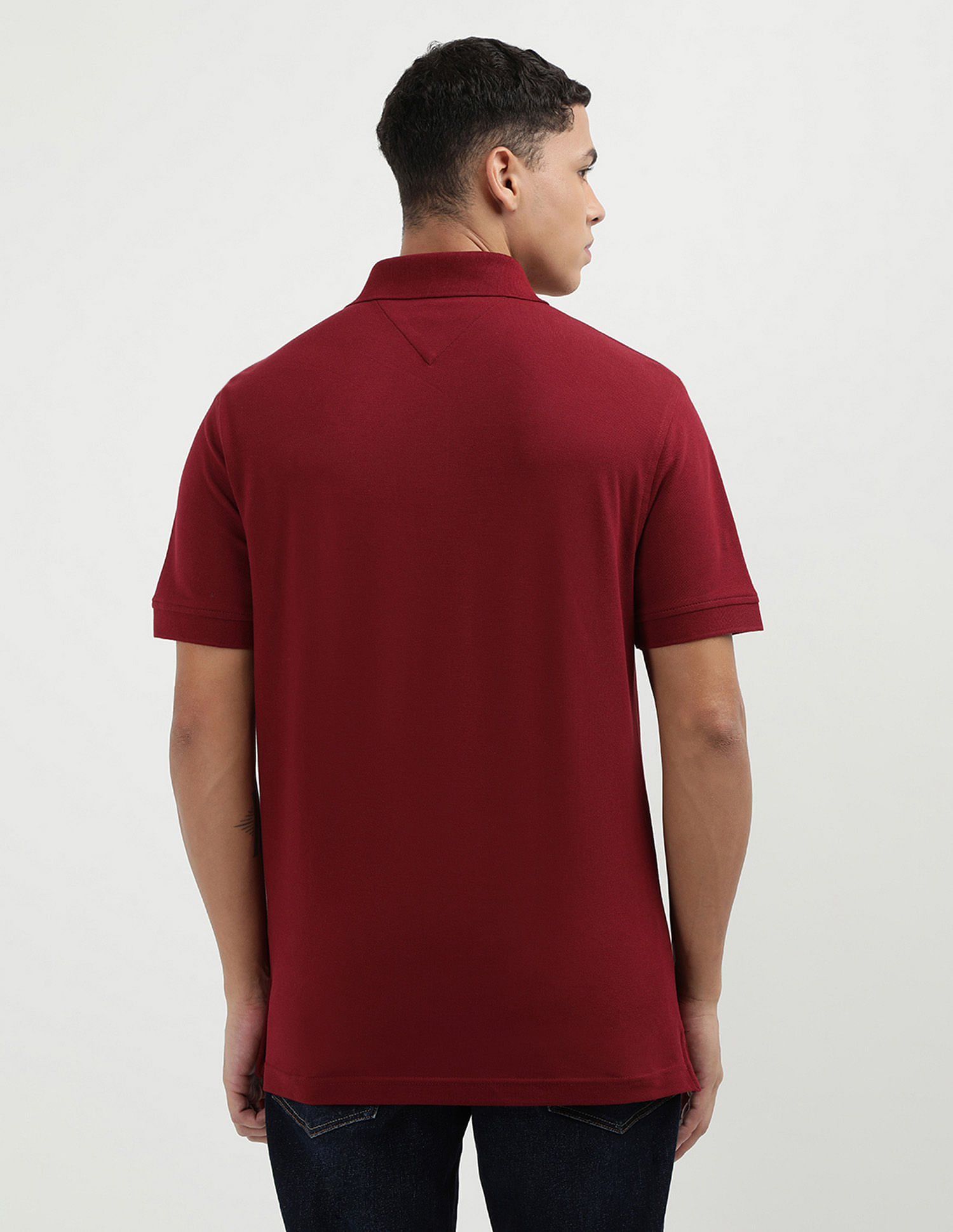 Tommy Hilfiger Solid Logo Regular Polo Shirt