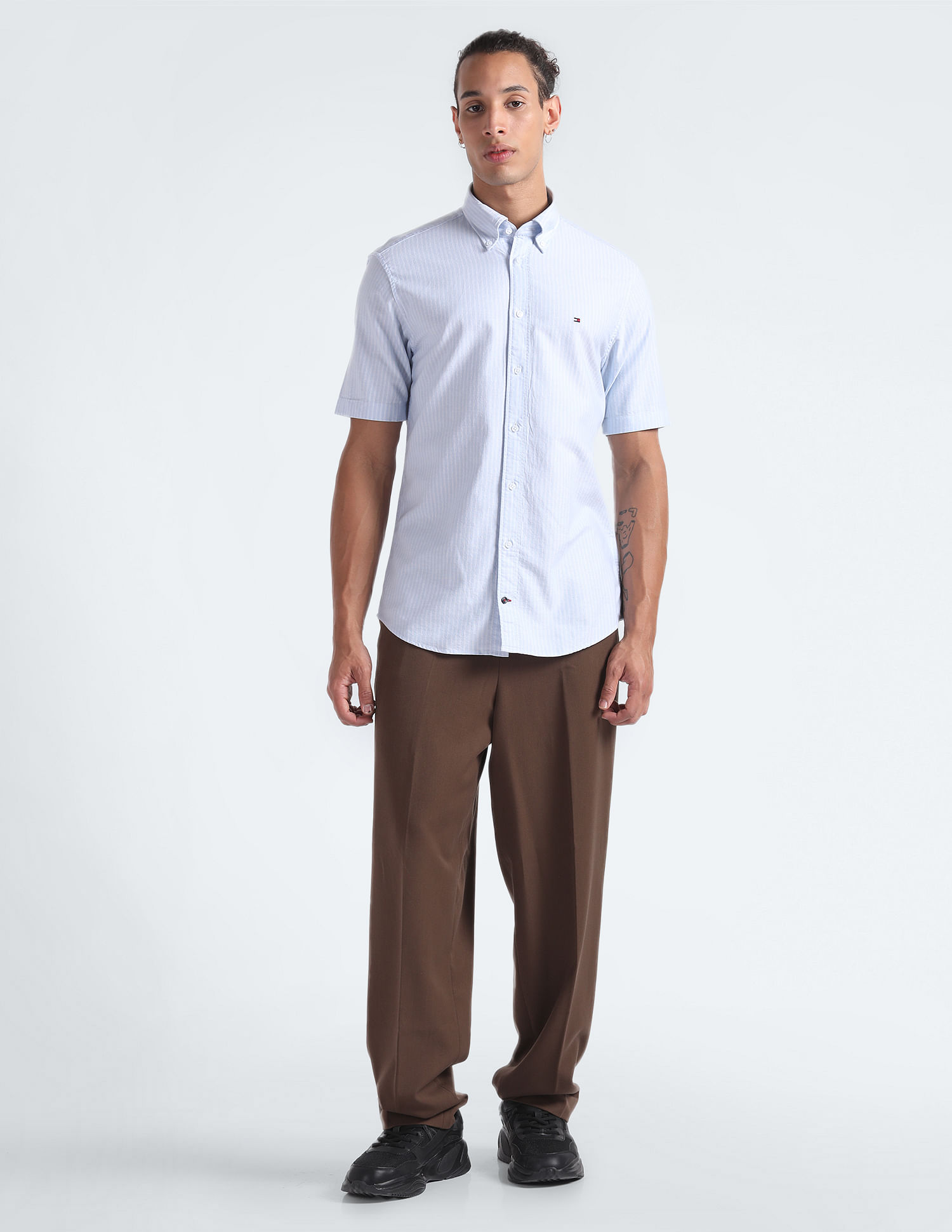 Tommy Hilfiger Vertical Stripe Oxford Shirt