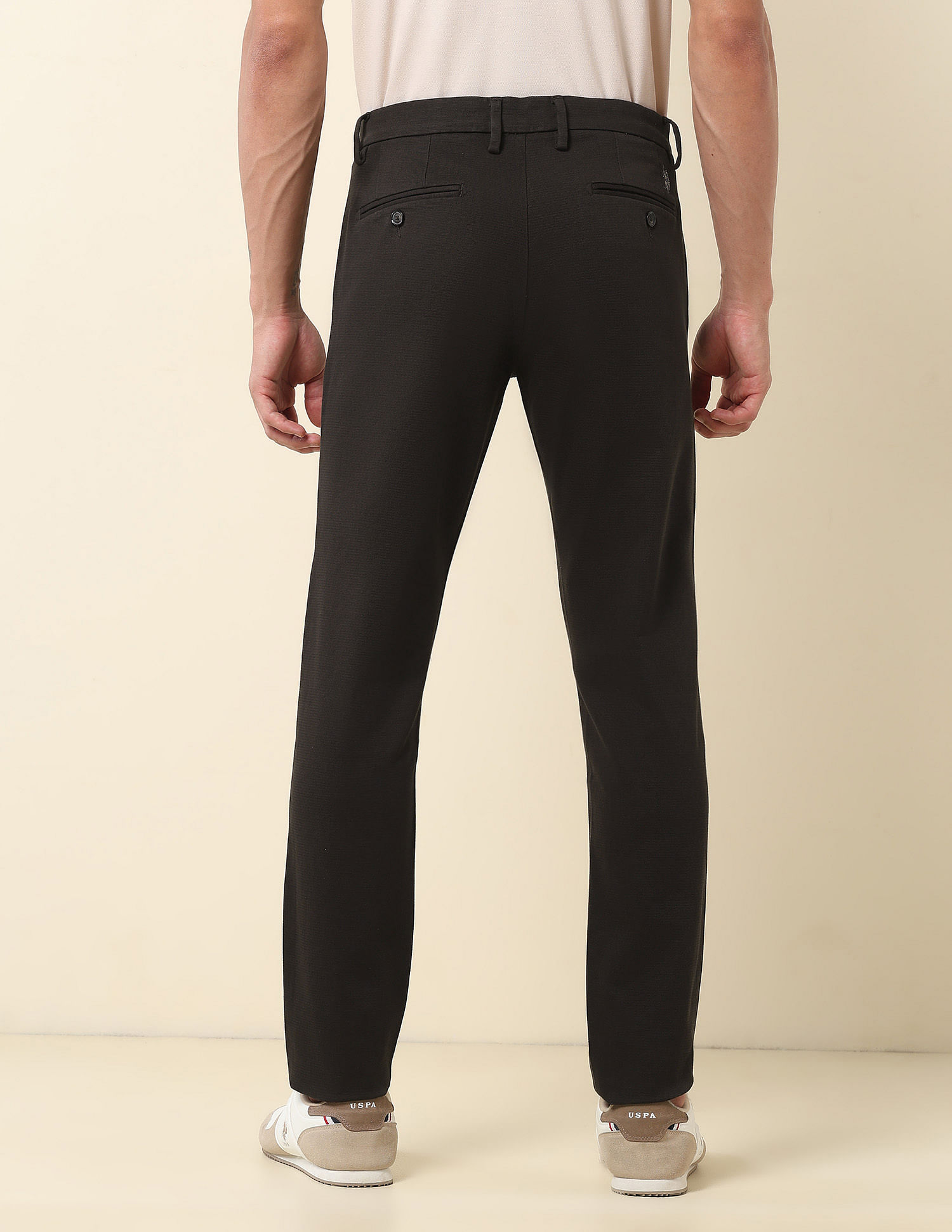 U.S. Polo Assn. Austin Slim Fit Dobby Trousers