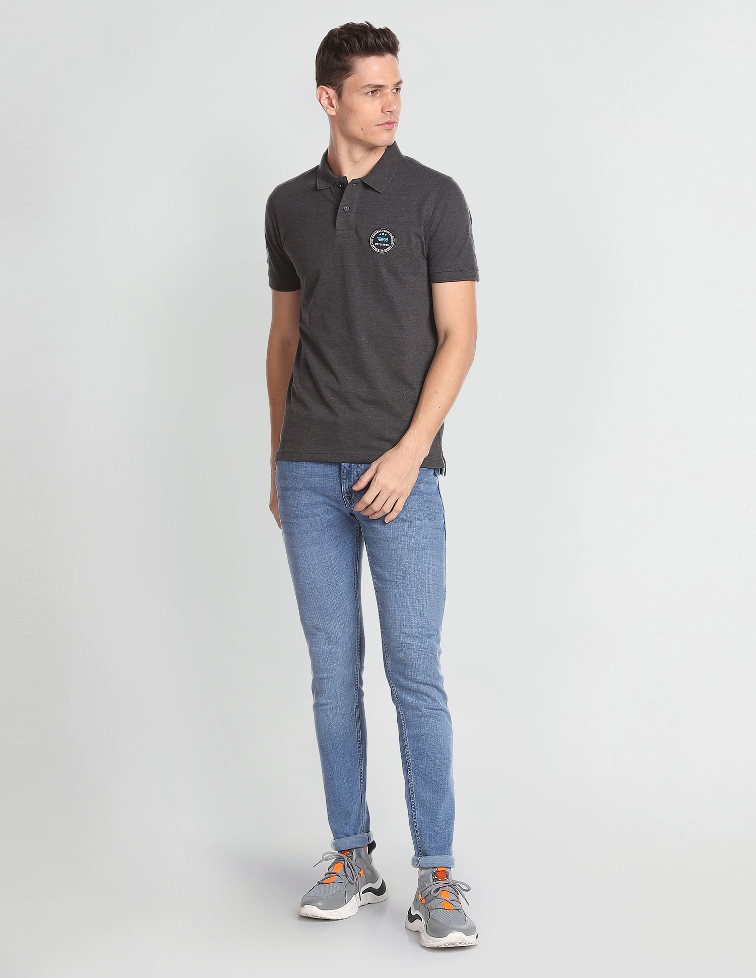 Flying Machine Jackson Skinny Fit Low Rise Jeans