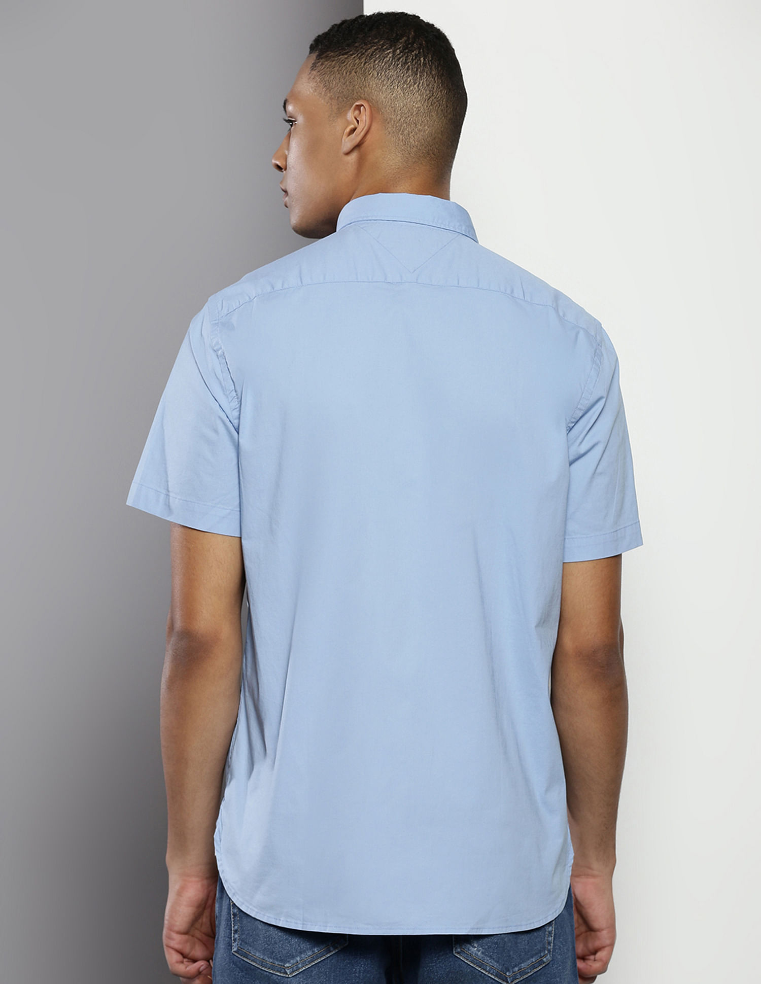 Tommy Hilfiger Short Sleeve Solid Casual Shirt