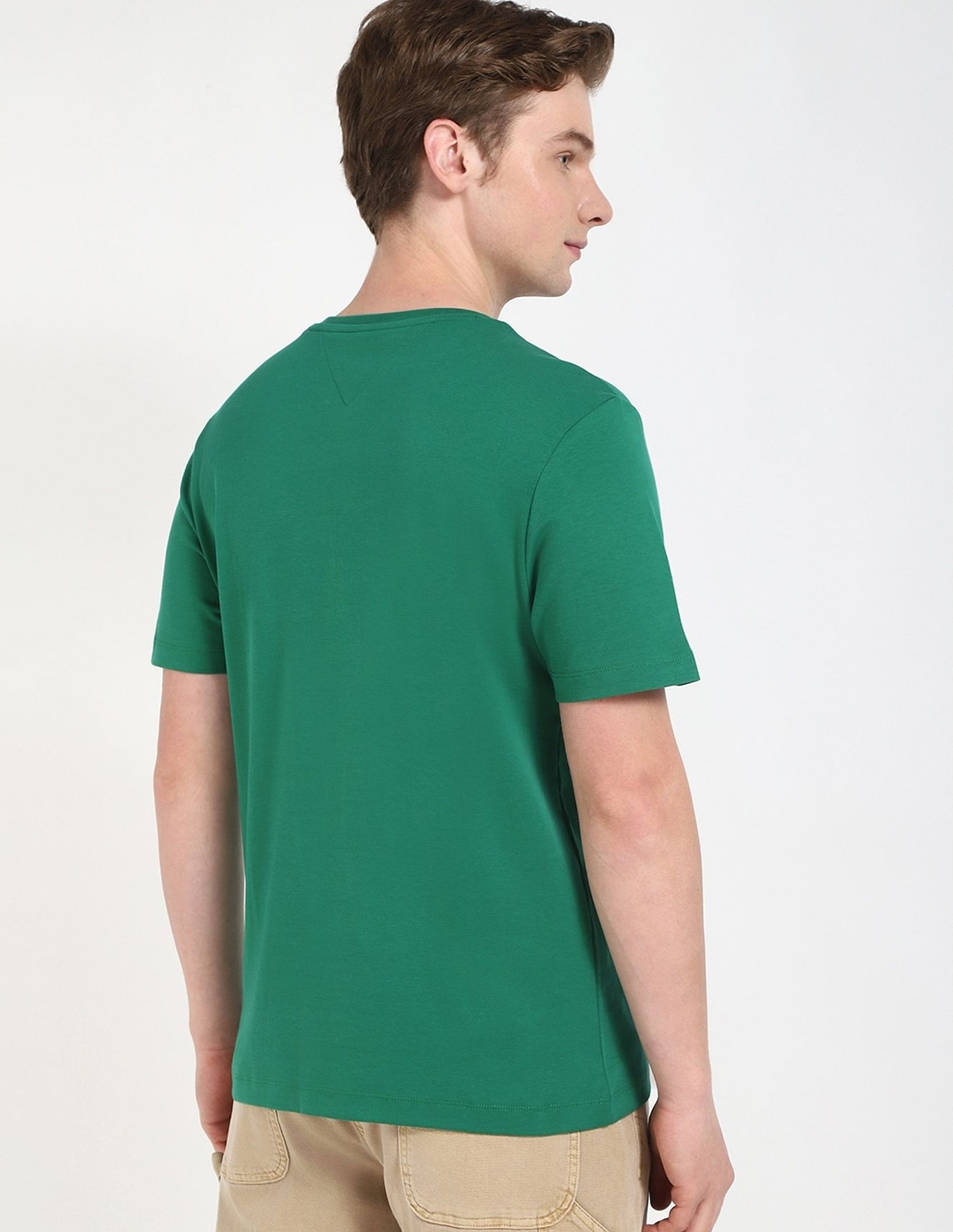 Tommy Hilfiger Solid Regular-Fit Cotton T-Shirt