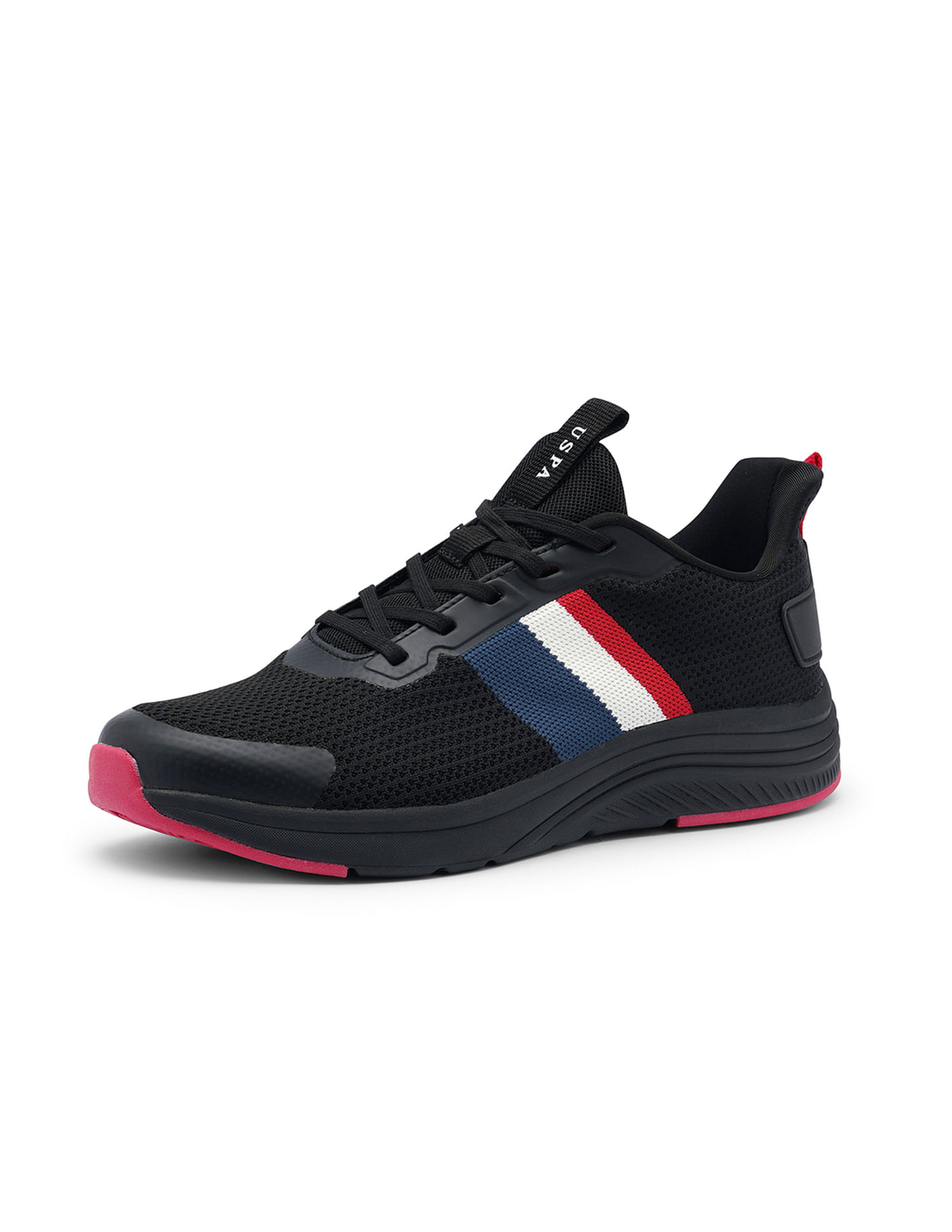 U.S. Polo Assn. Men Brand Stripe Flyknit Mullen 2.0 Sneakers