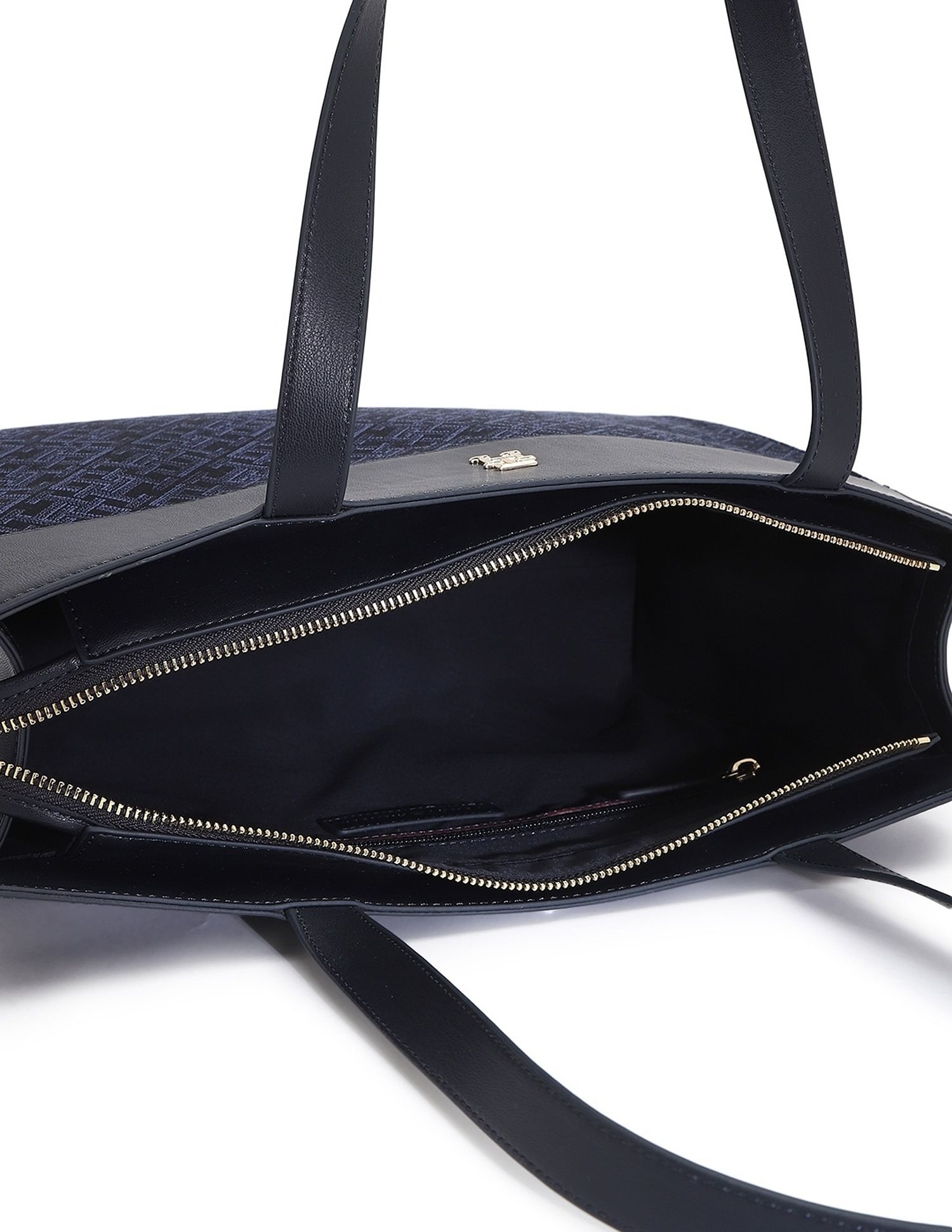 Tommy Hilfiger Logo Blue Polyester Tote Bag