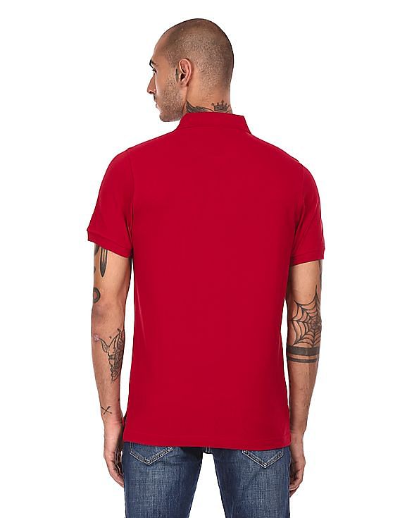 Arrow Sports Solid Cotton Pique Polo Shirt