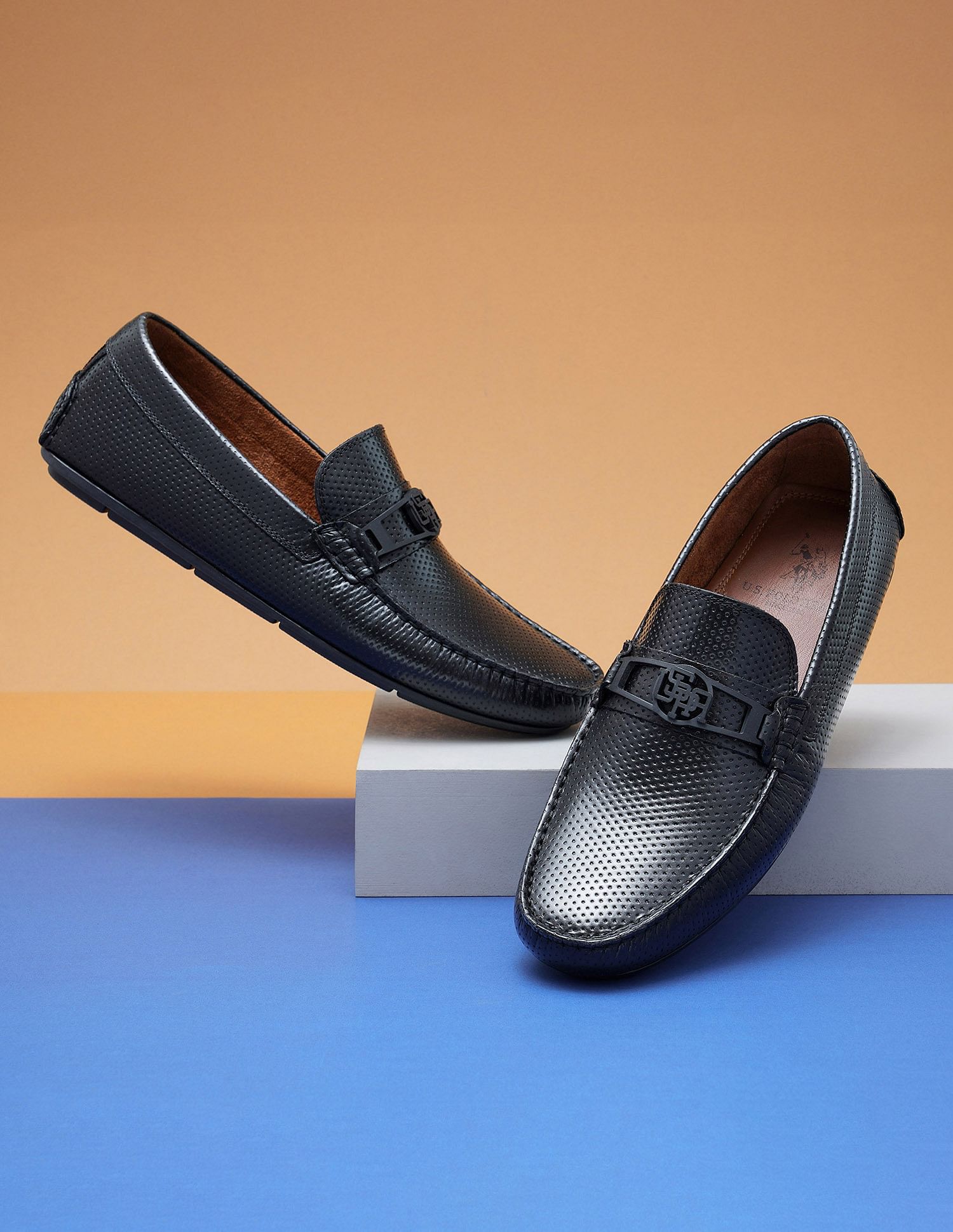 Mens 2024 perforated loafers