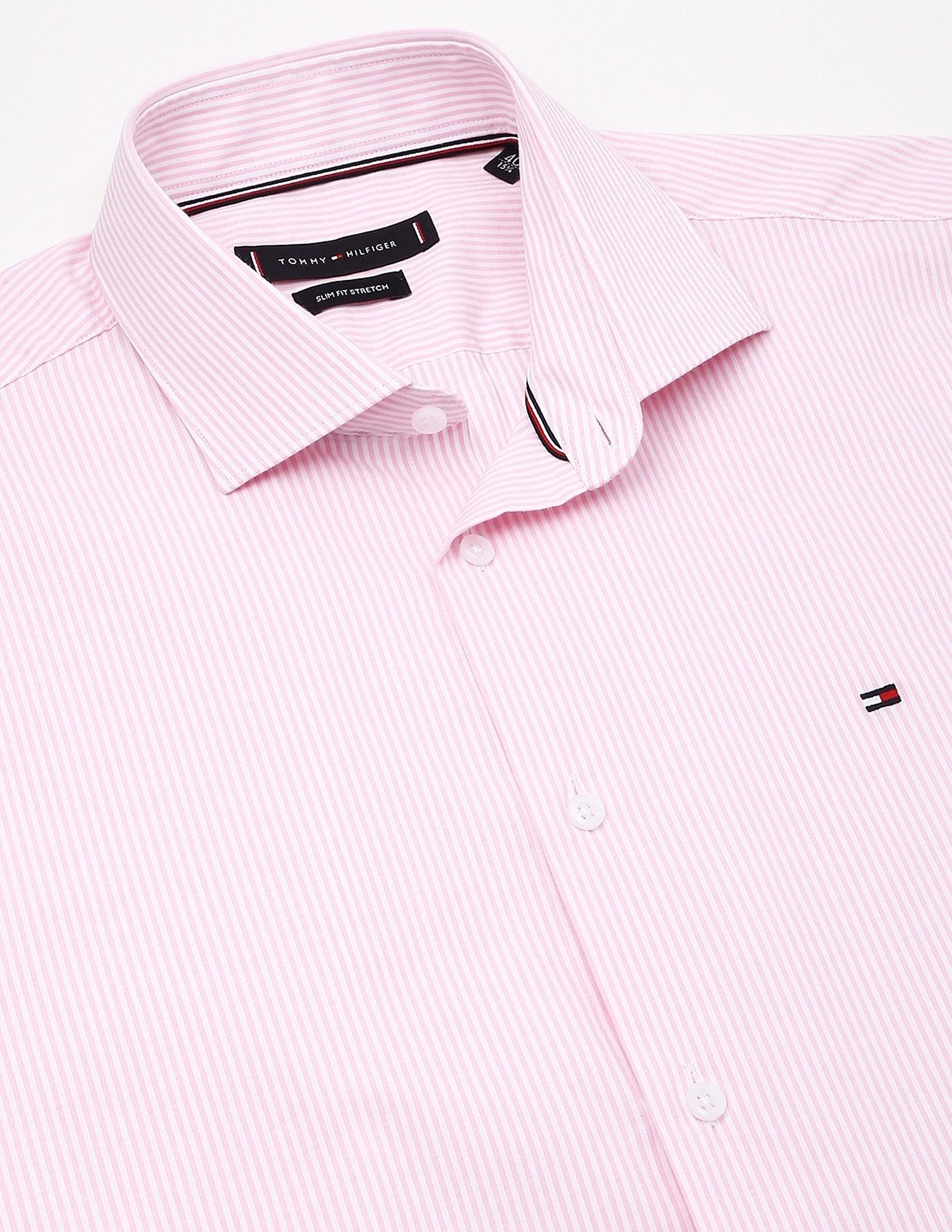 Tommy Hilfiger Striped Slim-Fit Poplin Woven Shirt