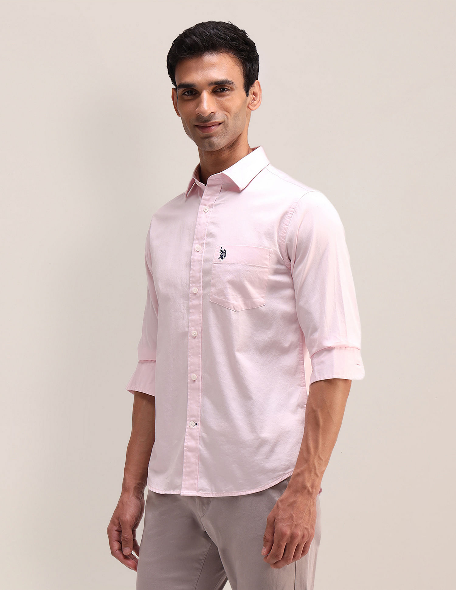 U.S. Polo Assn. Tailored Fit Satin Shirt