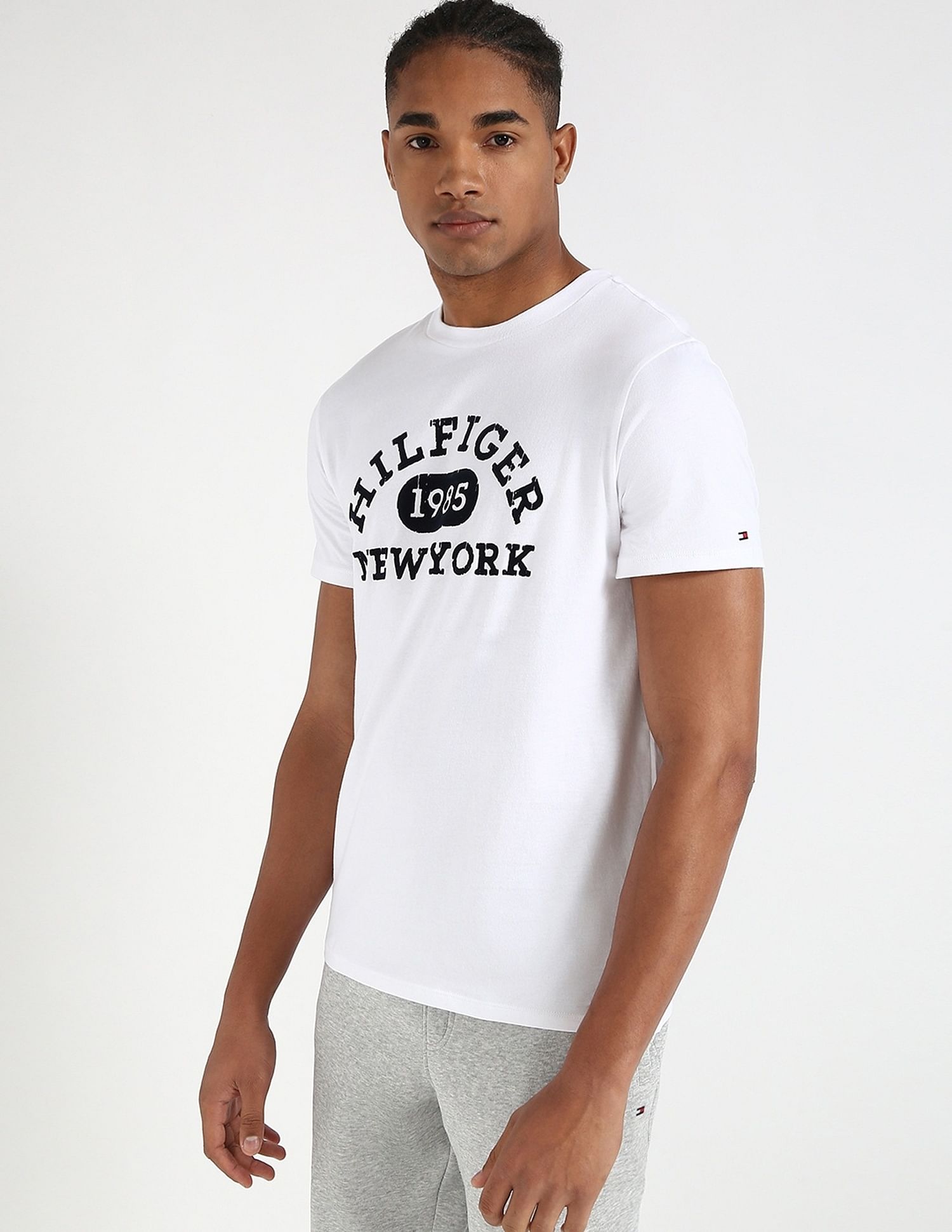 Tommy Hilfiger Embroidered Logo Regular-Fit Cotton T-Shirt