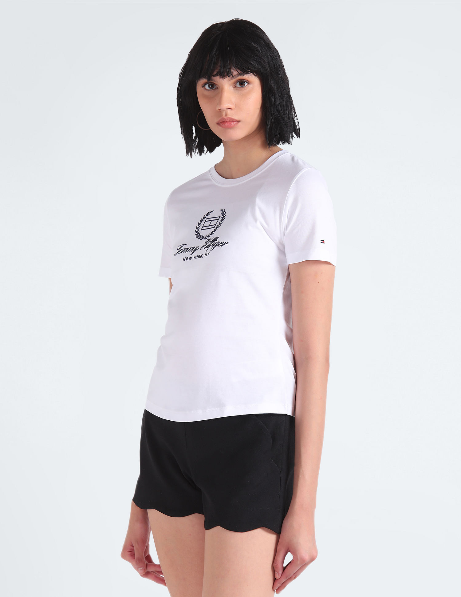 Tommy Hilfiger Flag Script Slim T-Shirt