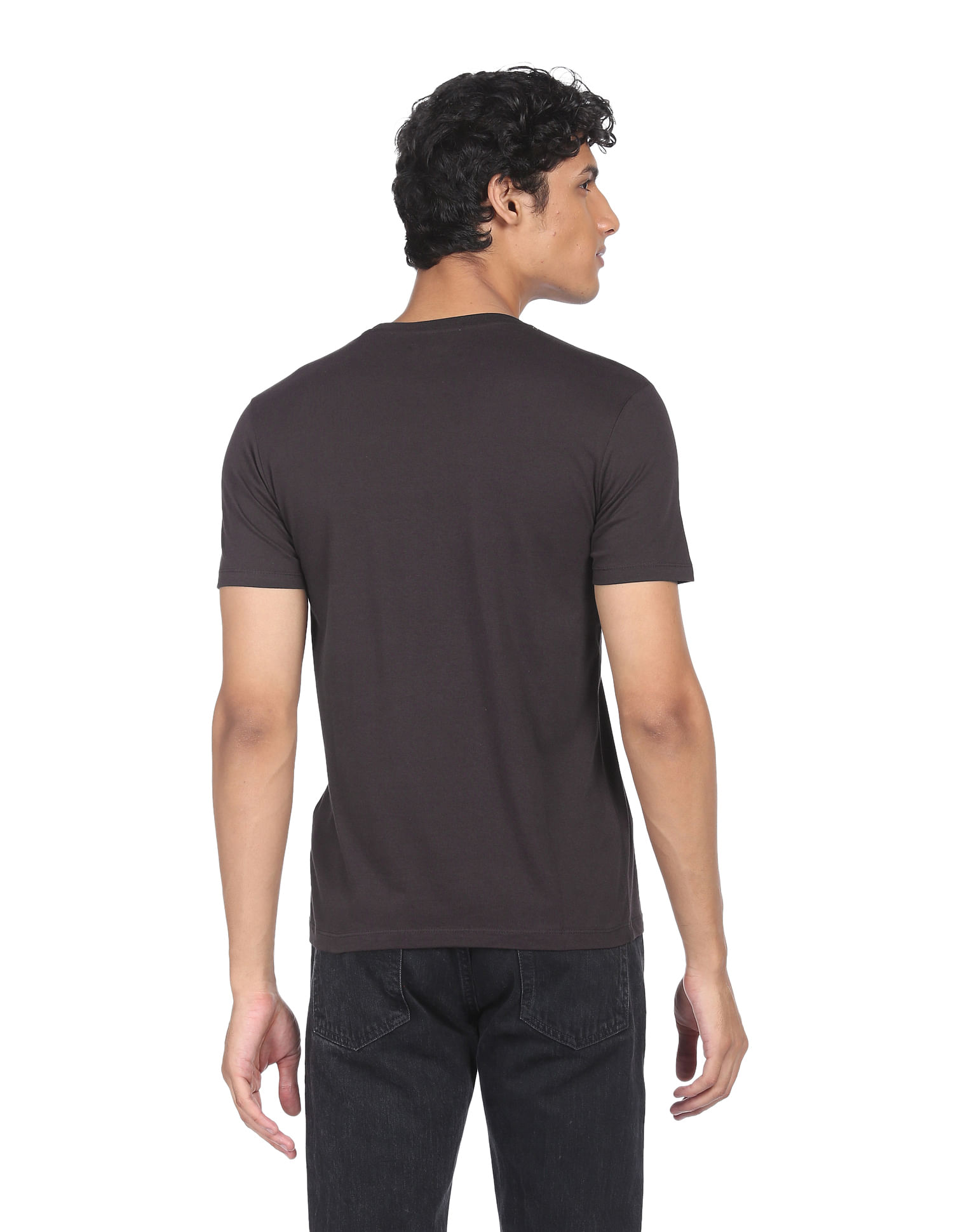 Flying Machine Crew Neck Logo T-Shirt