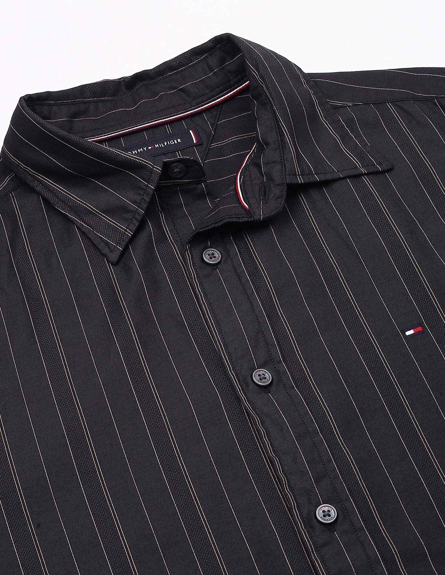 Tommy Hilfiger Striped Regular-Fit Dobby Shirt