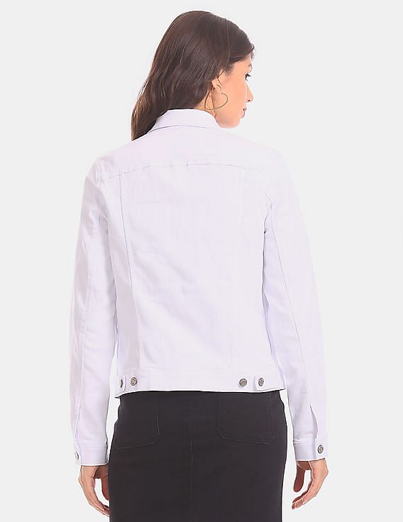 Charlotte Stretch Denim Jacket - White | Fashion Nova, Jackets & Coats |  Fashion Nova