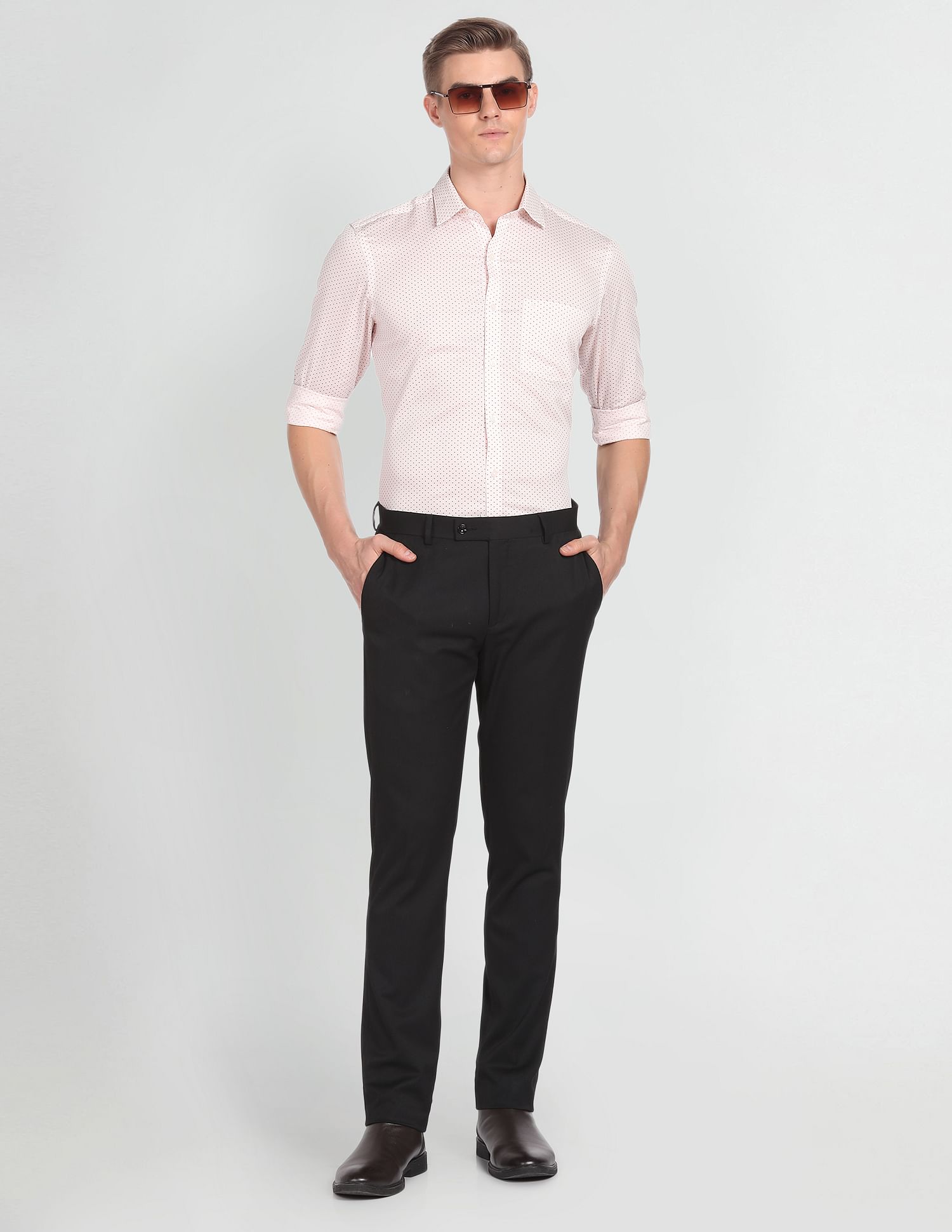 Arrow Classic Fit Geometric Print Shirt