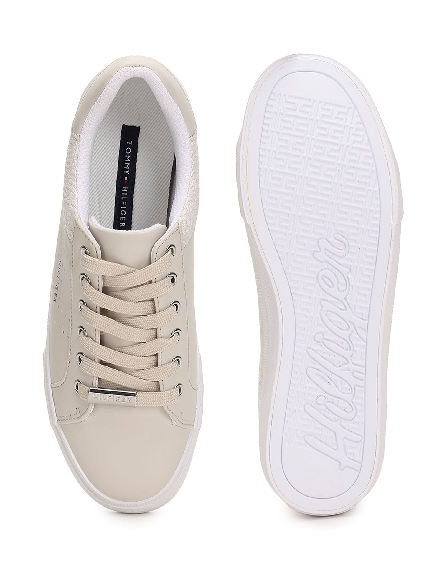Tommy Hilfiger Women Solid Lace Up Lorio Sneakers
