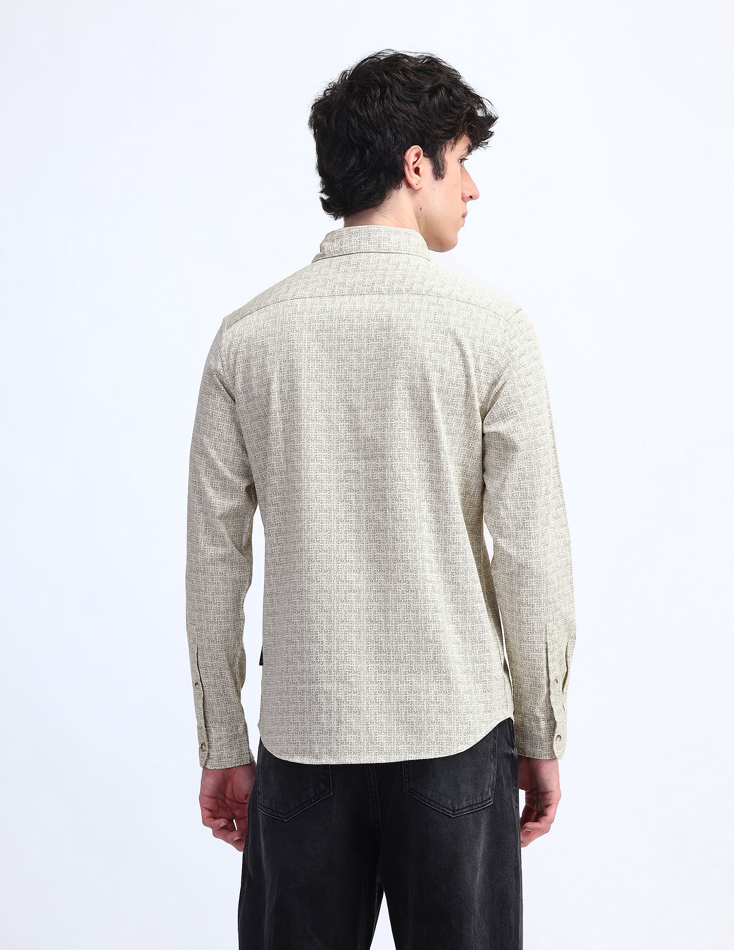 Flying Machine Slim Fit Printed Shirt