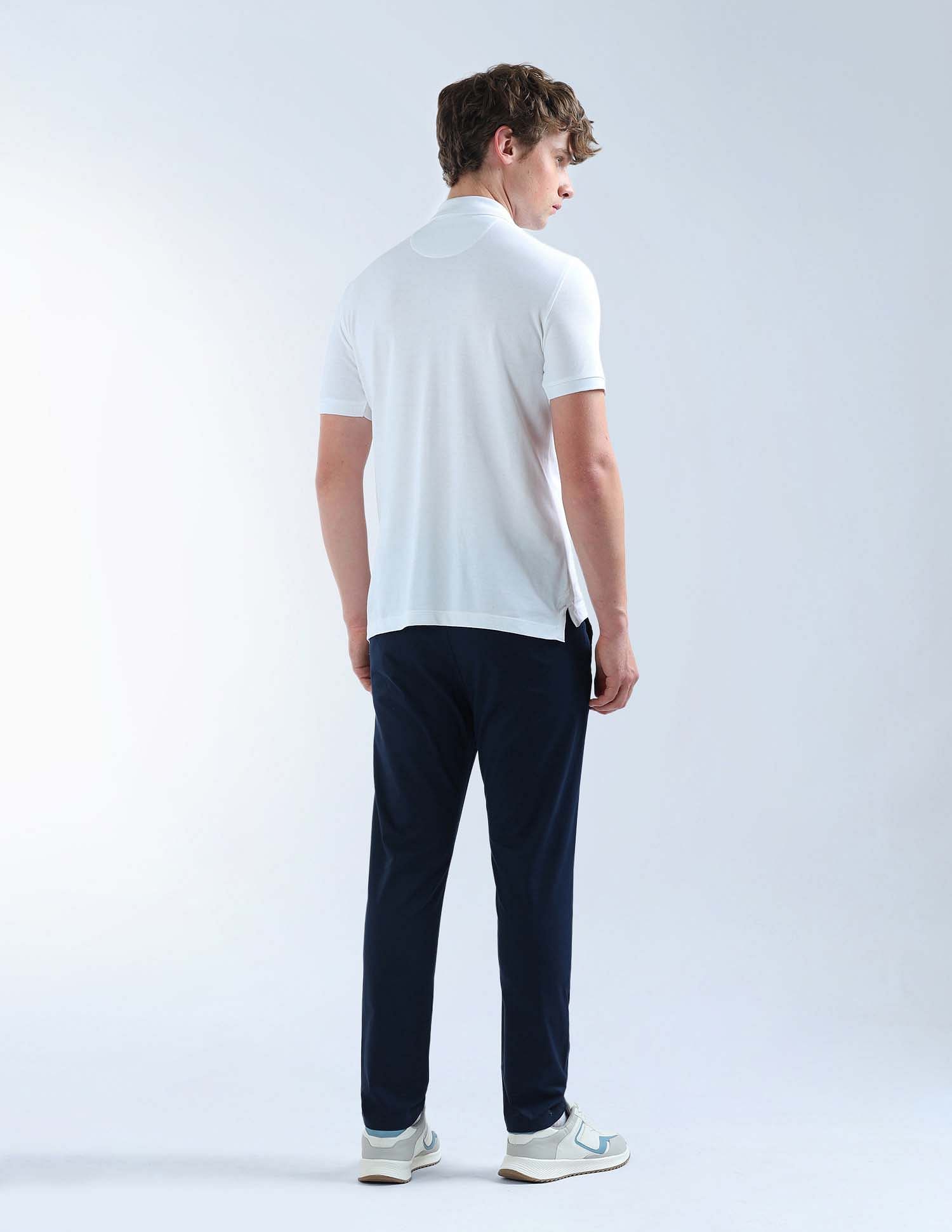 Flying Machine Mid Rise Slash Slim Tapered Fit Trouser