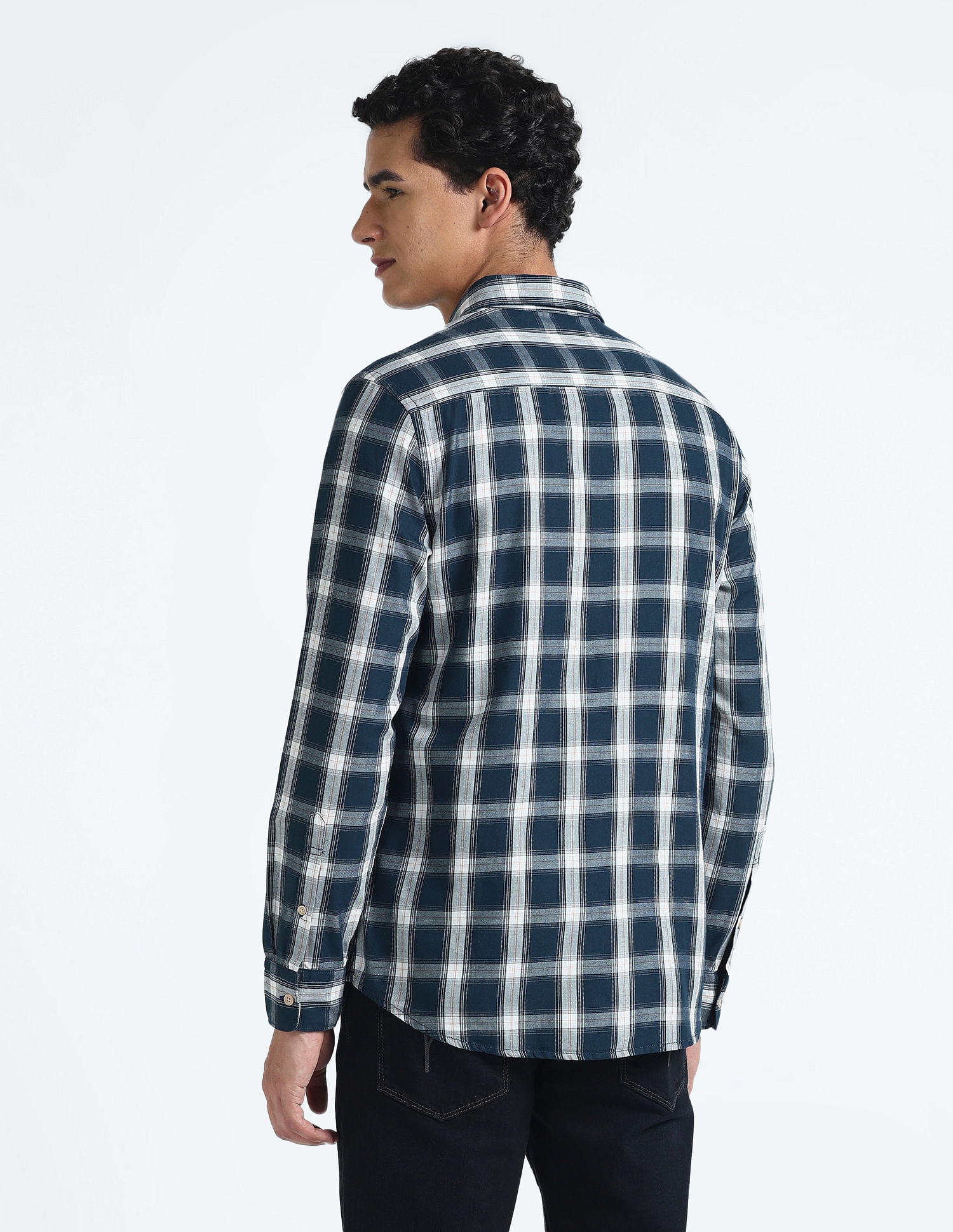 Flying Machine Tartan Check Slim Shirt