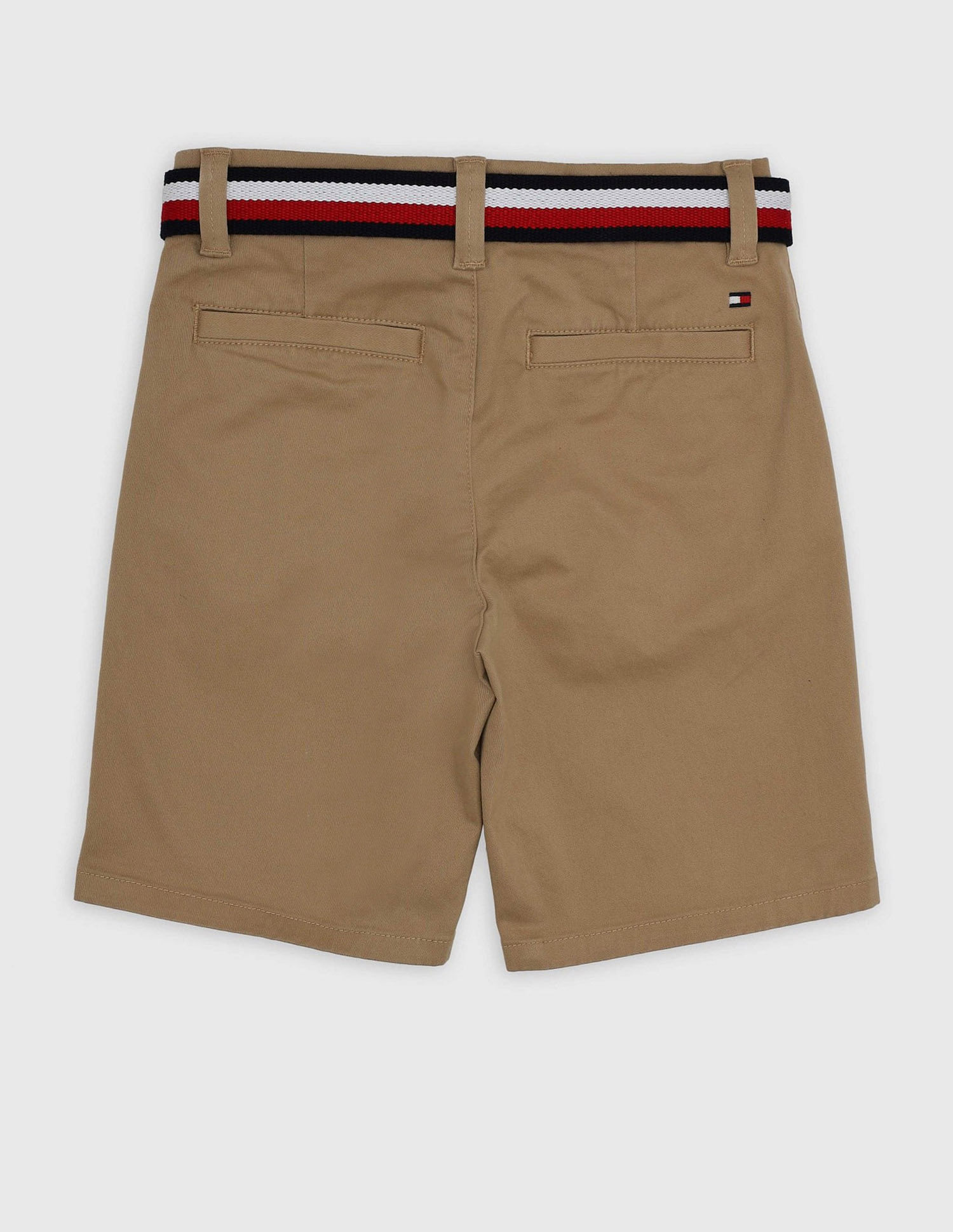 Tommy Hilfiger Boys Brown Solid Shorts
