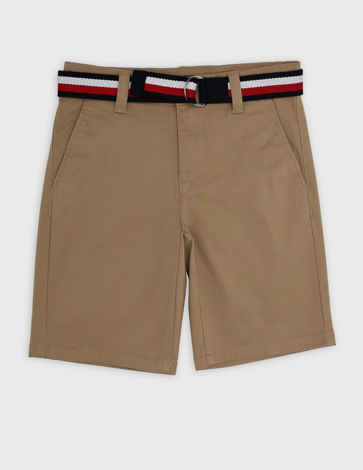 Tommy Hilfiger Boys Brown Solid Shorts