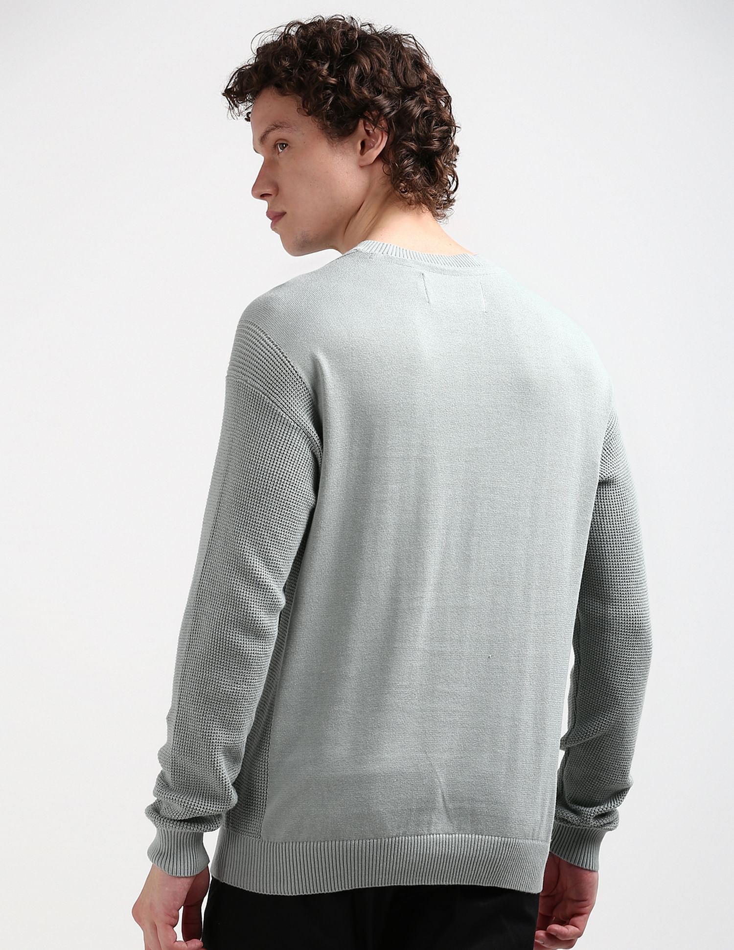 Calvin Klein Transitional Cotton Monogram Sweater