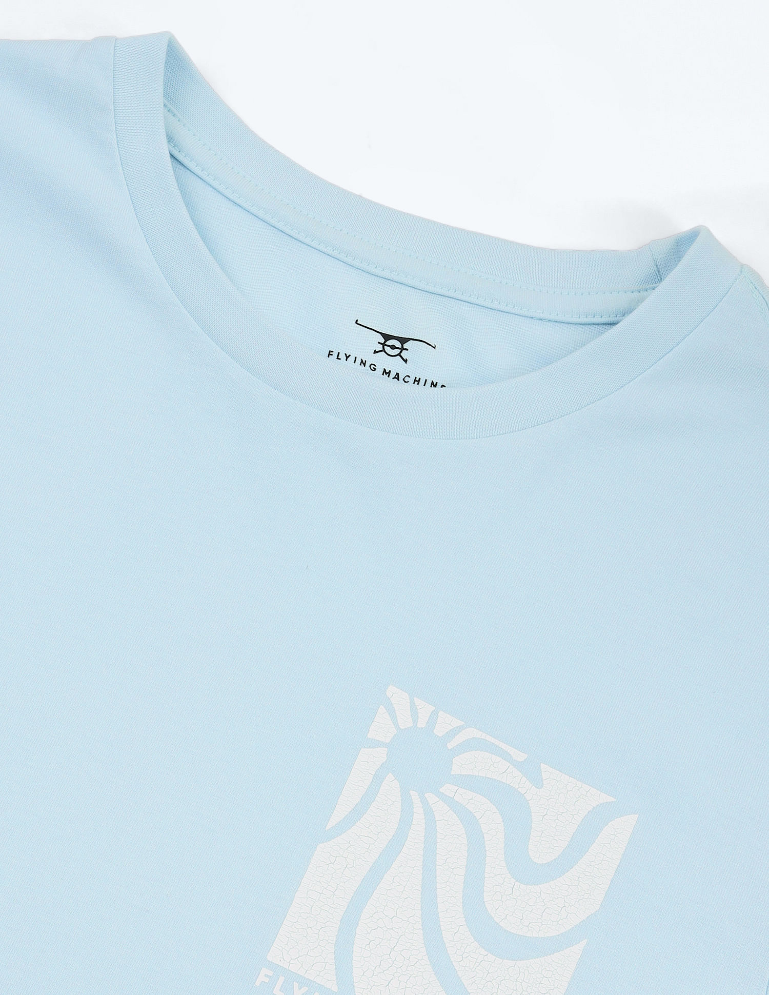 Flying Machine Graphic Print Cotton T-Shirt