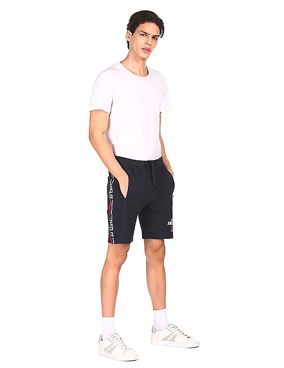 U.S. Polo Assn. Denim Co. Elasticized Waist Brand Tape Shorts