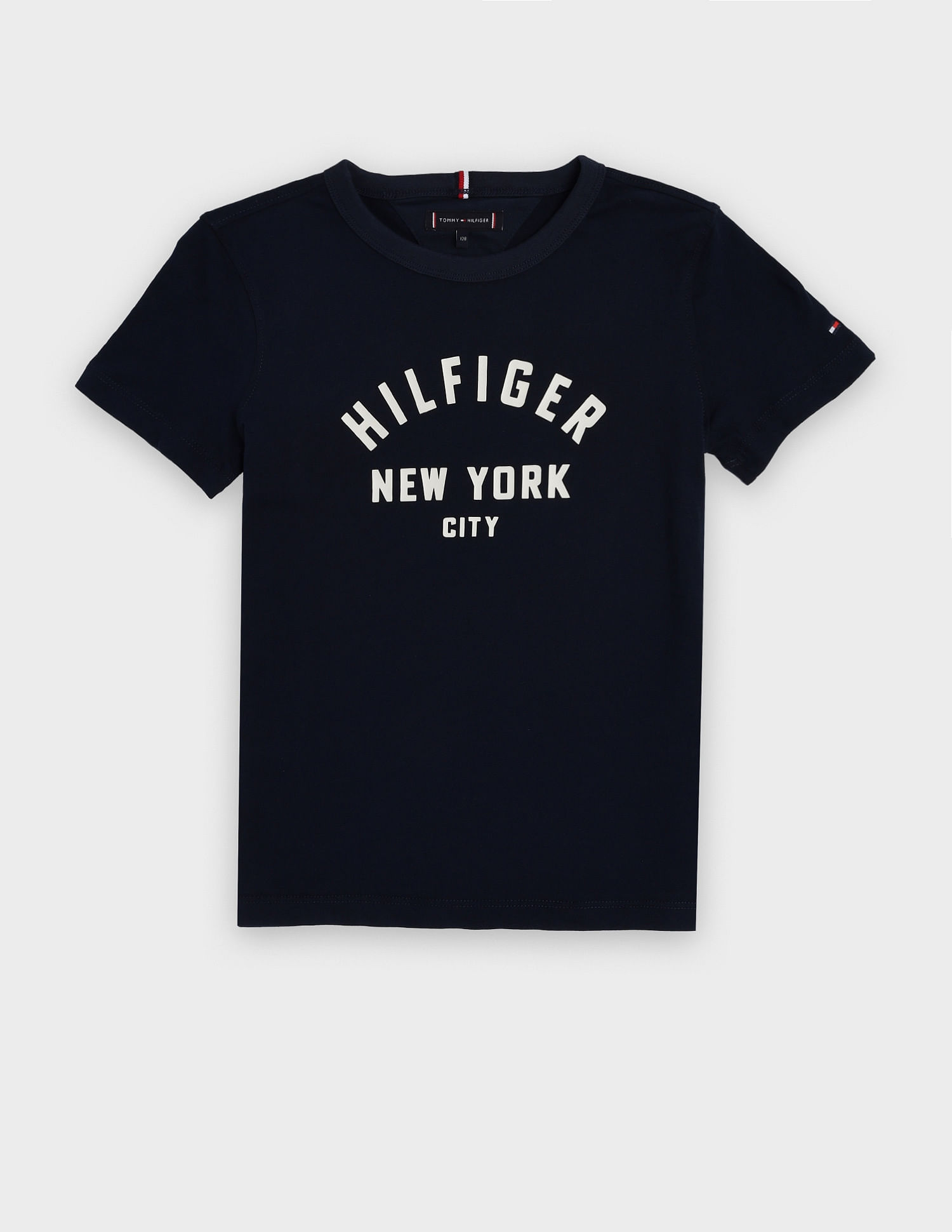 Tommy Hilfiger Kids Boys Logo Regular Fit Cotton T-Shirt